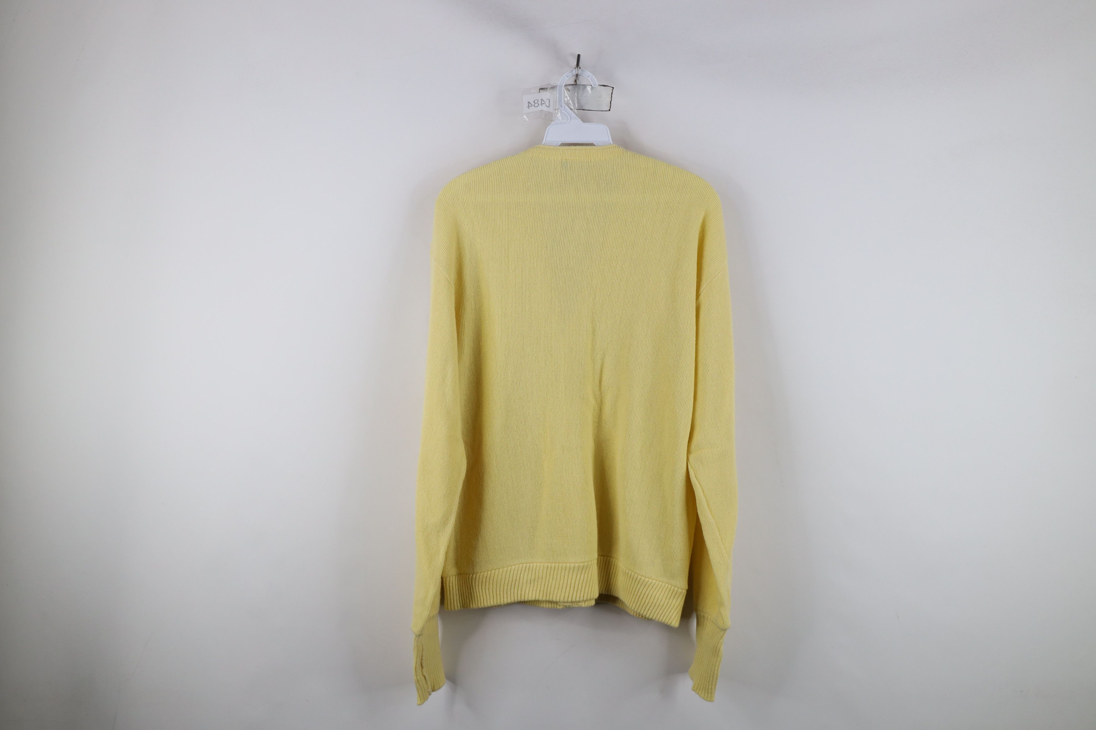 Vintage Vintage 70s Streetwear Knit Cardigan Sweater Yellow USA Size US L / EU 52-54 / 3 - 8 Thumbnail