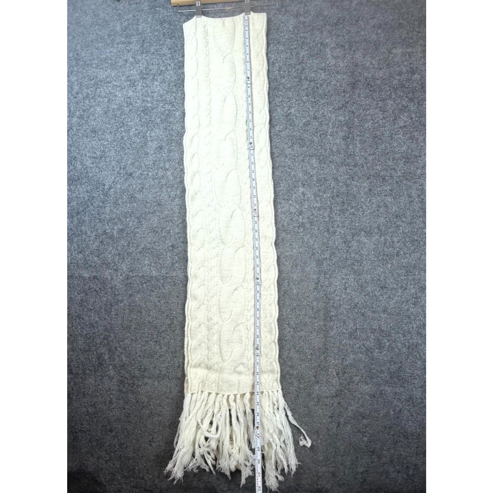 Eugenia Kim Eugenia Kim Jacintah Scarf White Silver Sparkle Holiday Wool Size ONE SIZE - 3 Thumbnail