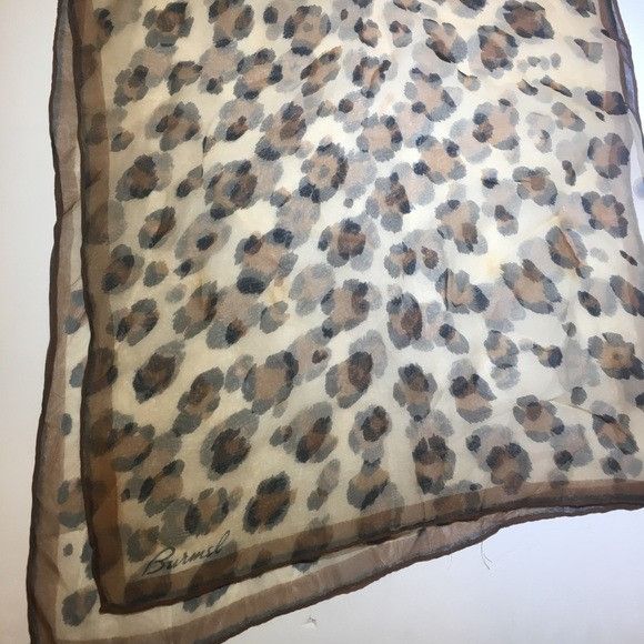 Vintage Vintage Burnel Leopard Animal Print Long Scarf Size ONE SIZE - 4 Thumbnail