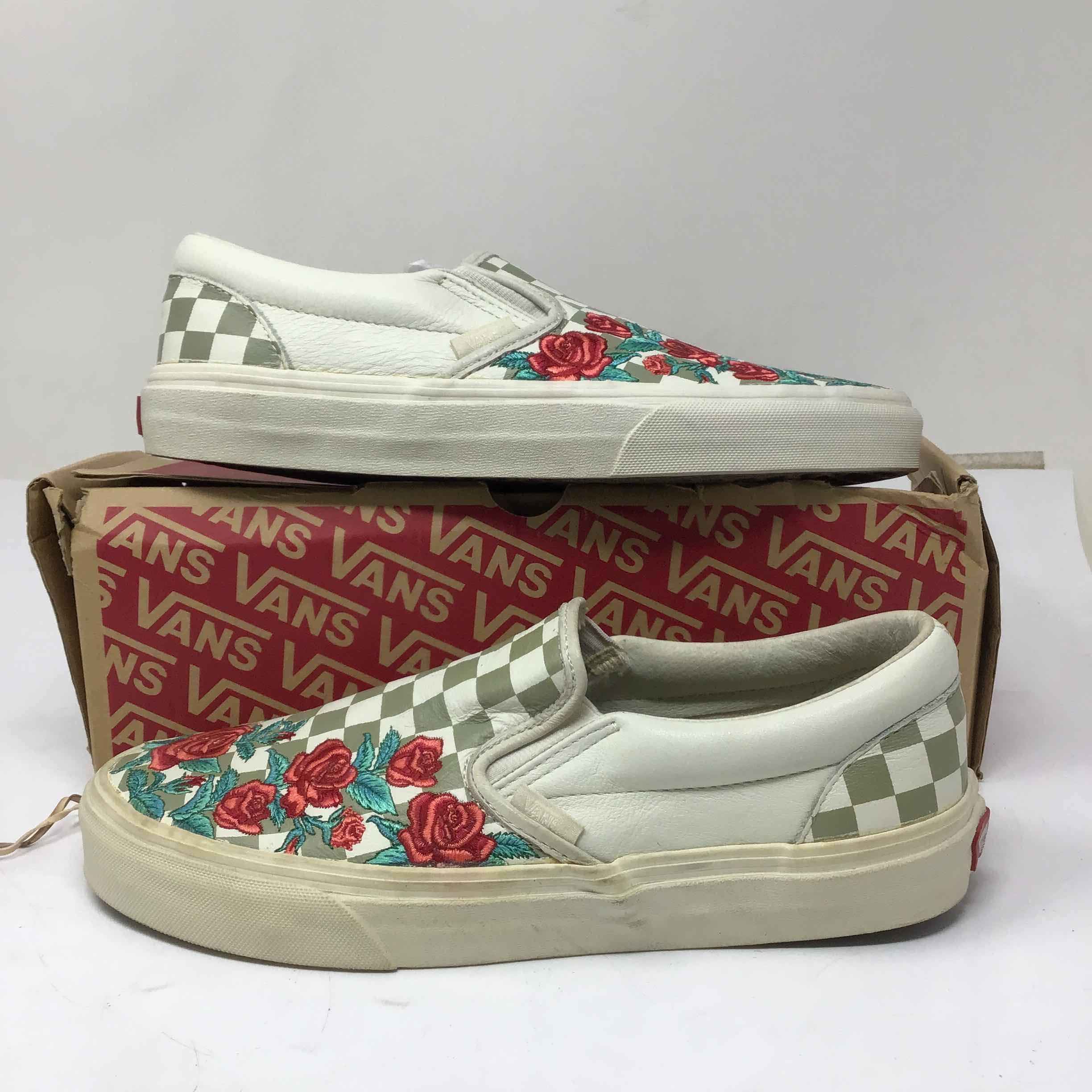 Vans Slip On DX Rose Embroidery Grailed