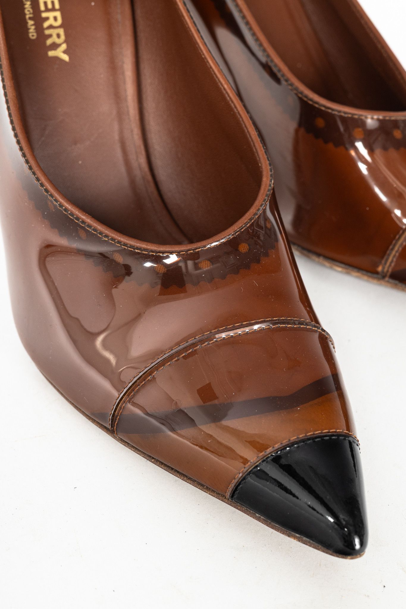 Burberry Burberry AW19 Runway Evan 105 Plex Heels Size US 8.5 / IT 38.5 - 7 Thumbnail