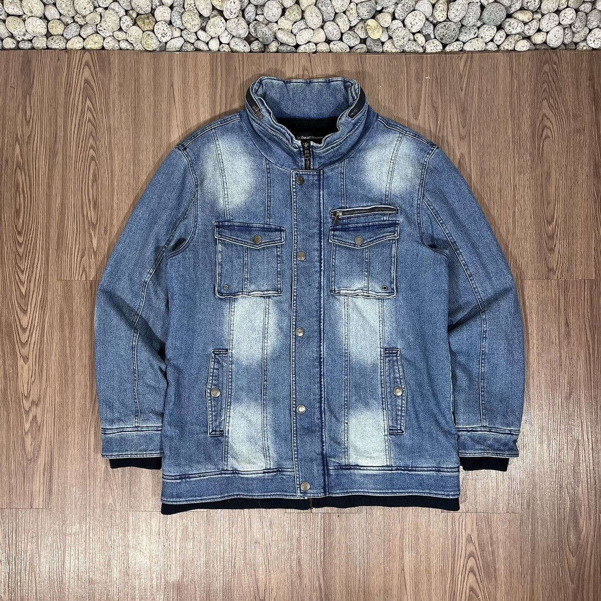 In The Attic × Japanese Brand In The Attic Homme Multipocket Denim Bono Jacket Size US XXL / EU 58 / 5 - 1 Thumbnail
