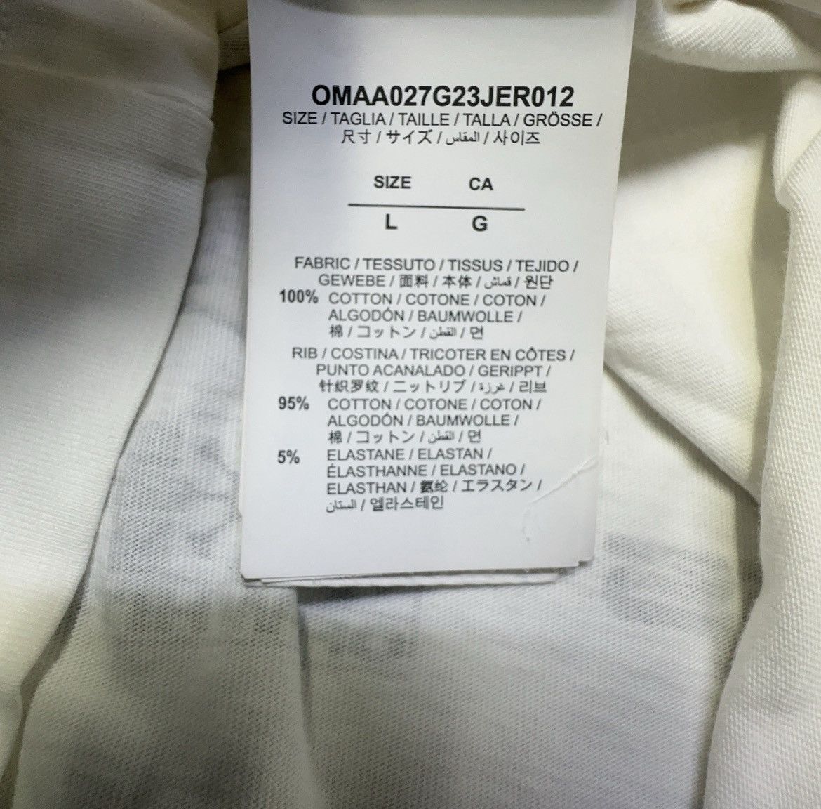 Off-White Off-White Logic White T-Shirt Size US L / EU 52-54 / 3 - 5 Thumbnail