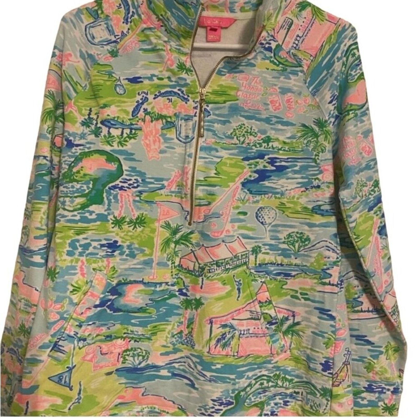 Lilly Pulitzer Lilly Pulitzer Popover Honda Classic Medium Like New Size M / US 6-8 / IT 42-44 - 4 Thumbnail