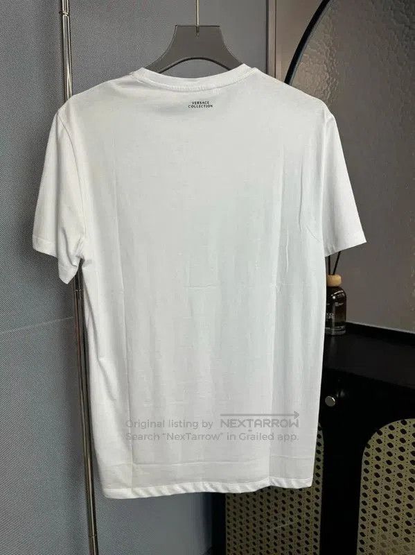 Versace Versace Men's White Cotton T-Shirt . Size US XL / EU 56 / 4 - 2 Thumbnail