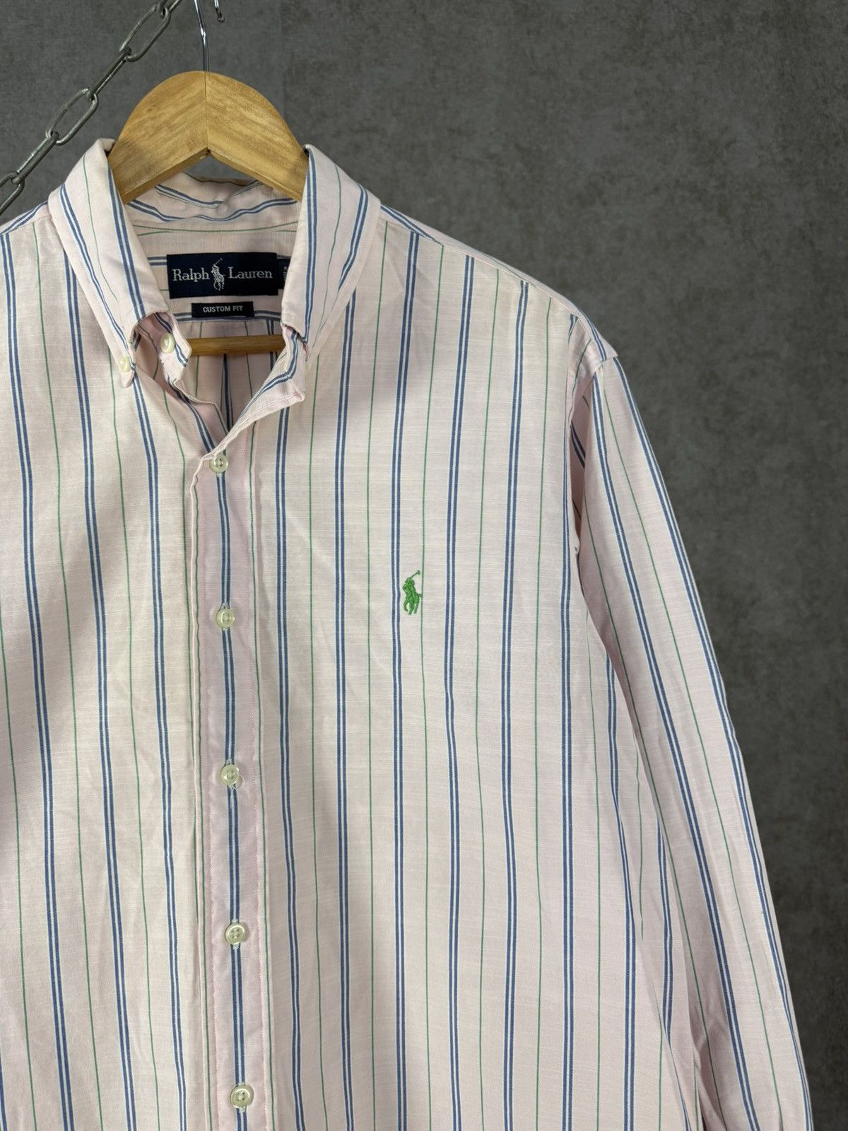 Polo Ralph Lauren Polo Ralph Lauren designer logo striped shirt Size US L / EU 52-54 / 3 - 2 Thumbnail