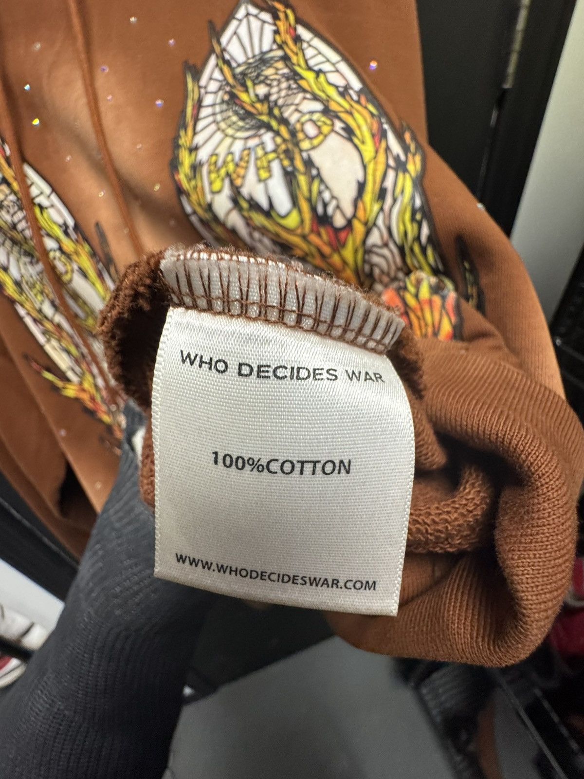 Who Decides War Who Decides War Flame Glass Hoodie Brown Size US M / EU 48-50 / 2 - 4 Thumbnail