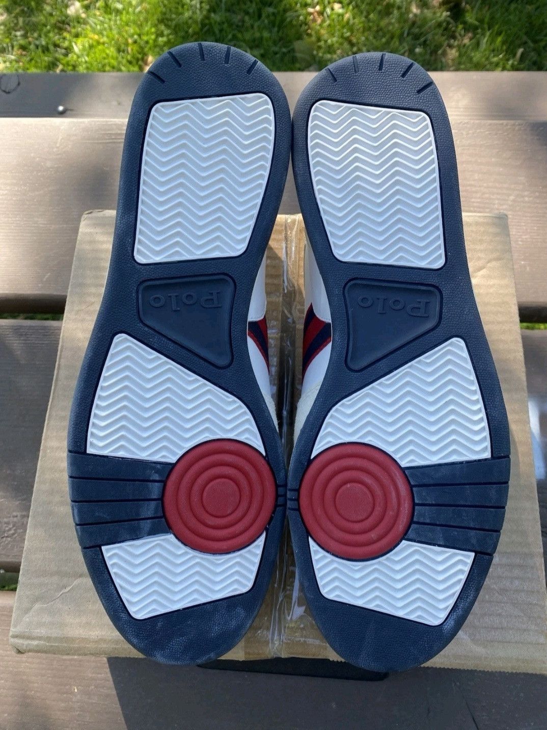 Ralph Lauren Ralph Lauren Polo Court Sneakers White Navy Red Retro 004 Size US 11.5 / EU 44-45 - 7 Thumbnail