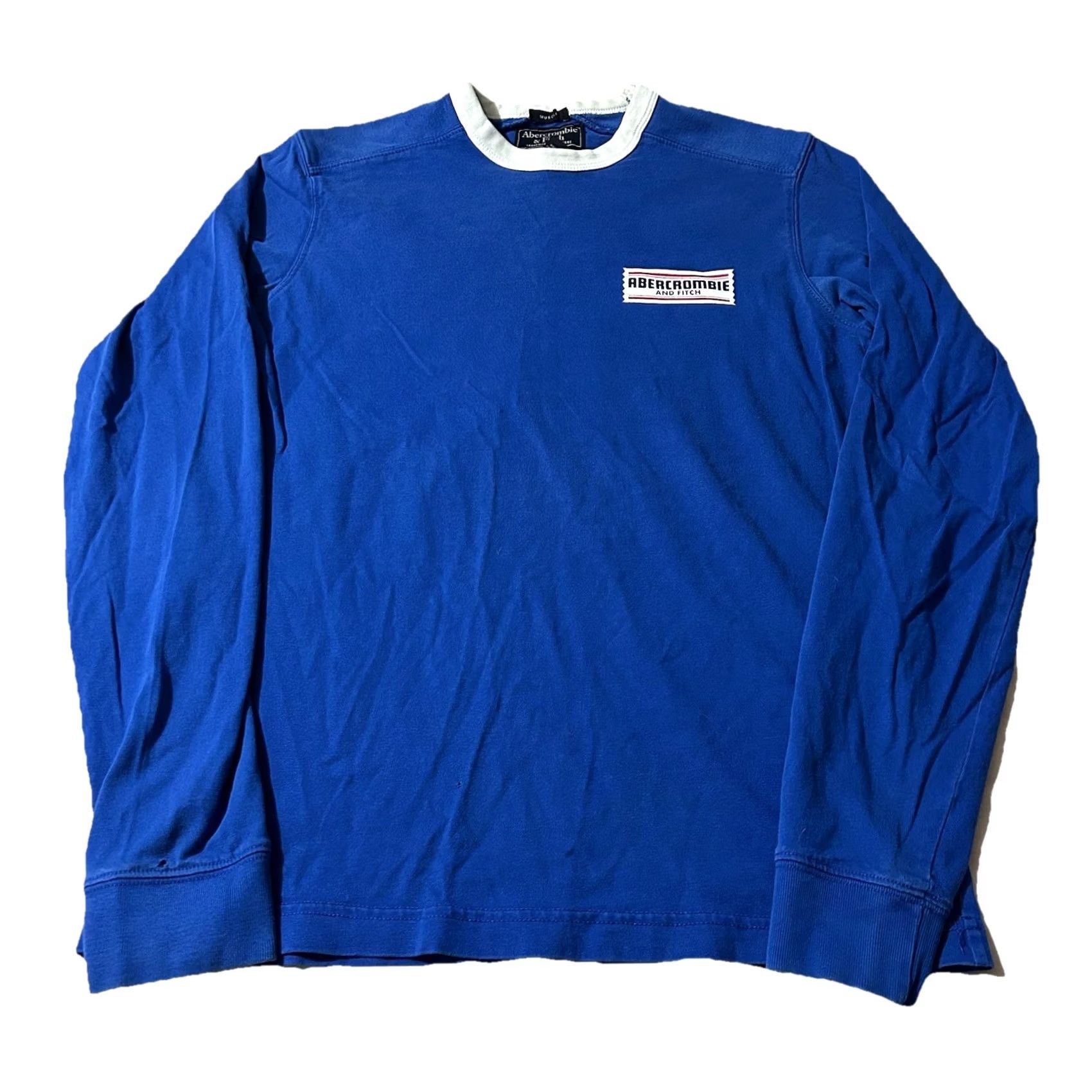 Abercrombie & Fitch VINTAGE Abercrombie & Fitch Moose Long Sleeve Ringer Shirt Size S Blue Mens Small Size US S / EU 44-46 / 1 - 2 Thumbnail