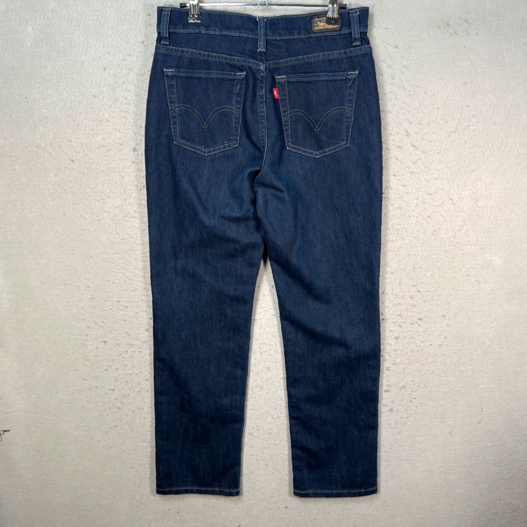 Levi's Levi's 512 Perfectly Slimming Womens Jeans Dark Wash 28 in Inseam Denim Cotton Blend Skinny Size 32" / US 10 / IT 46 - 2 Thumbnail