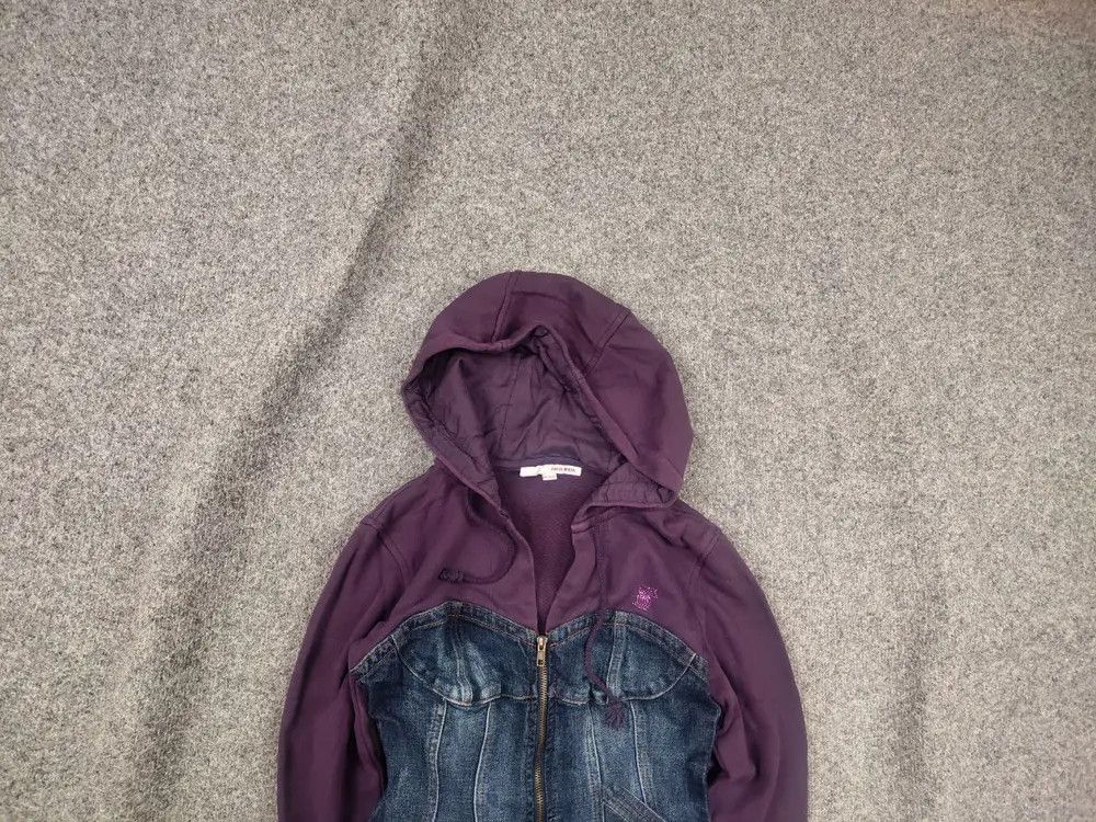 If Six Was Nine Vintage Y2K Miss zip-up Cropped Hoodie corset Hysteric Style Size M / US 6-8 / IT 42-44 - 1 Thumbnail