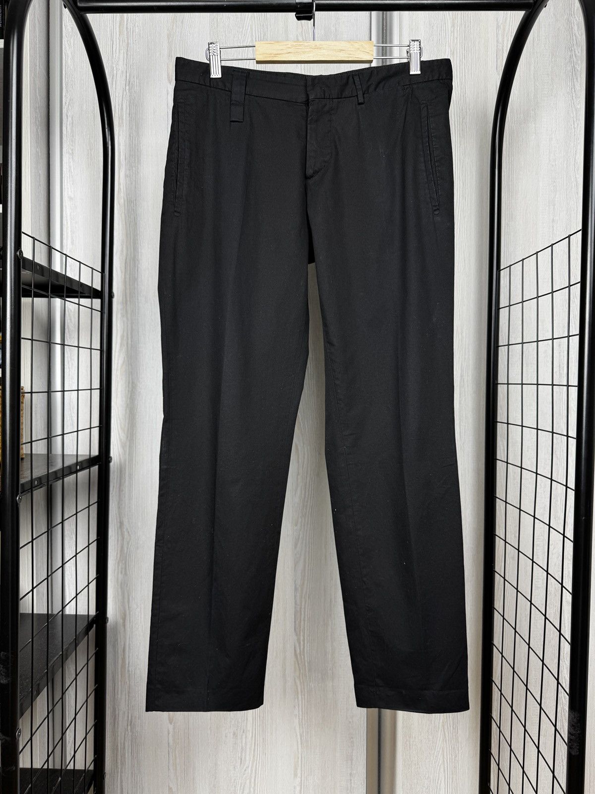 Prada Prada black cotton made in italy 3 pocket chino pants Size US 32 / EU 48 - 1 Thumbnail