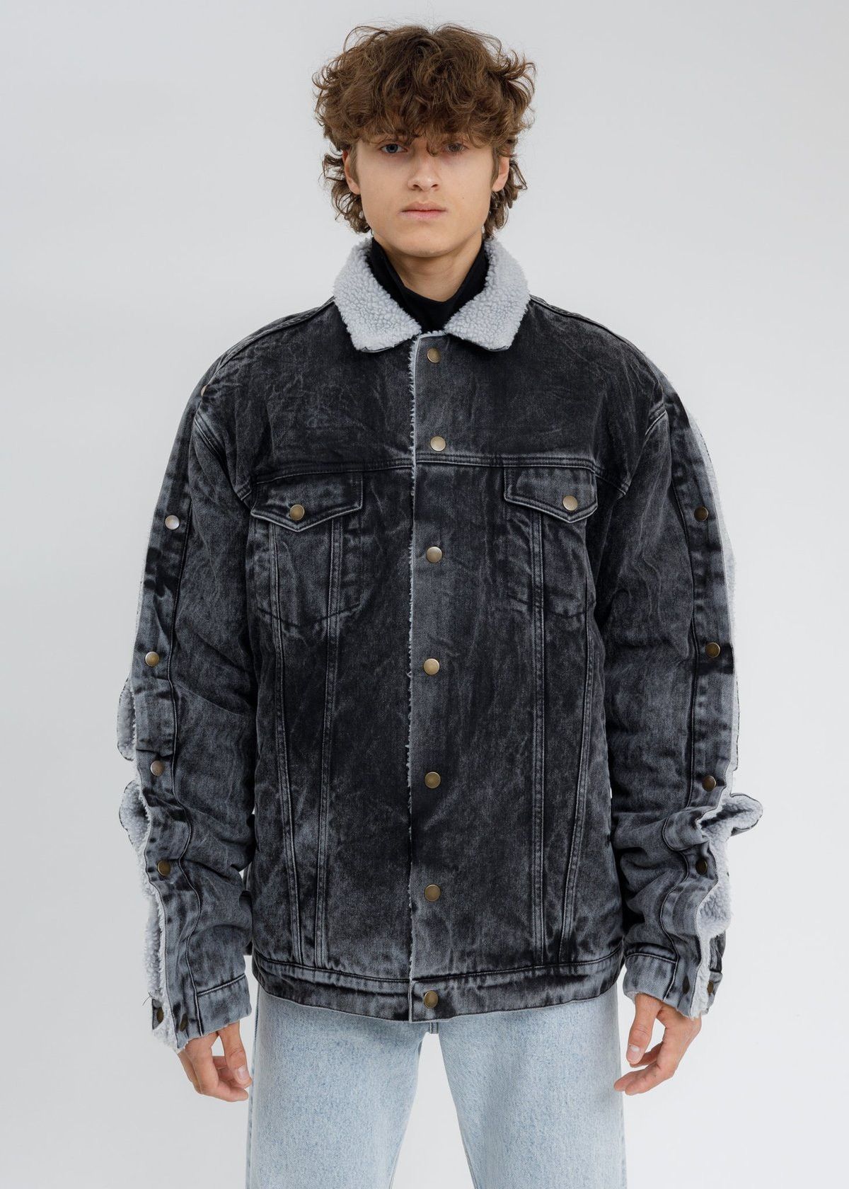 Y/Project Y/Project Black Snap Denim Jacket Size US L / EU 52-54 / 3 - 2 Thumbnail