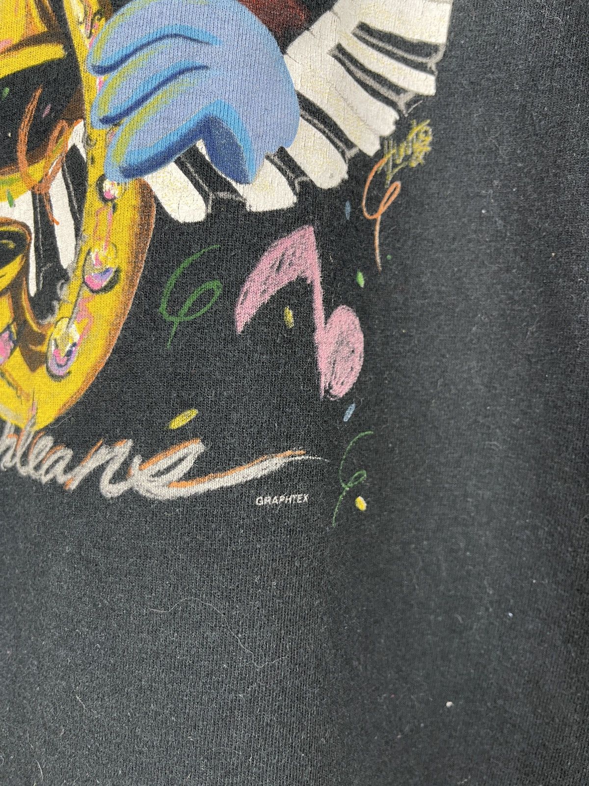 Band Tees FotL vintage 1995 Jazz New Orleans Bourbon 90s band tee Size US L / EU 52-54 / 3 - 7 Thumbnail