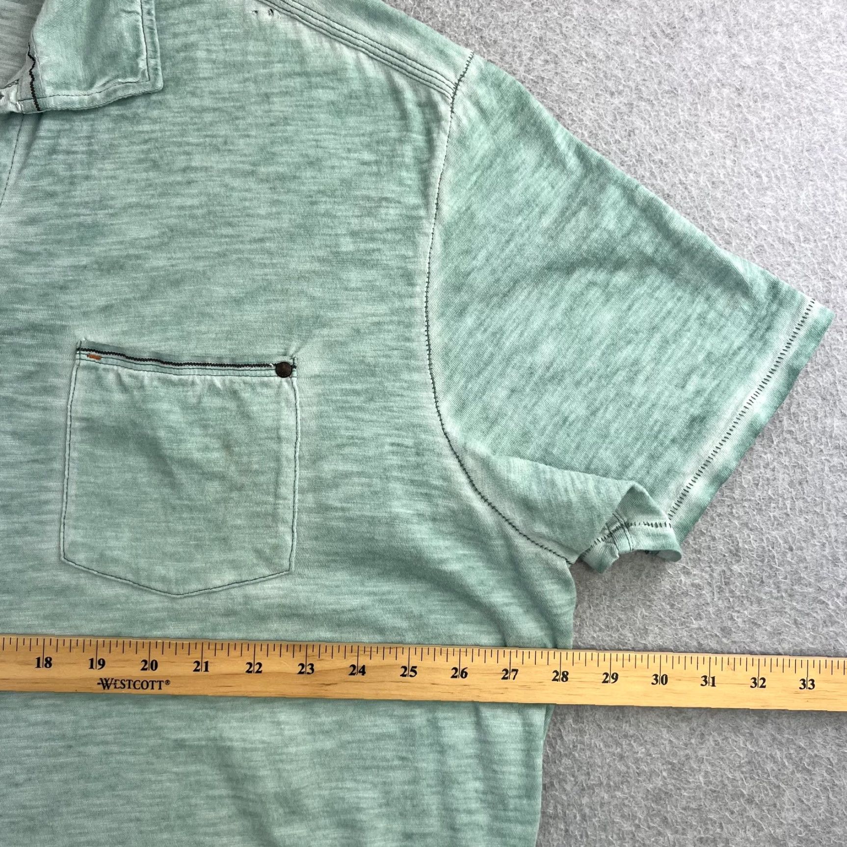 Tommy Bahama Tommy Bahama Polo Shirt Mens 2XL Green Pocket Cotton Casual Shirt Size US XXL / EU 58 / 5 - 2 Thumbnail