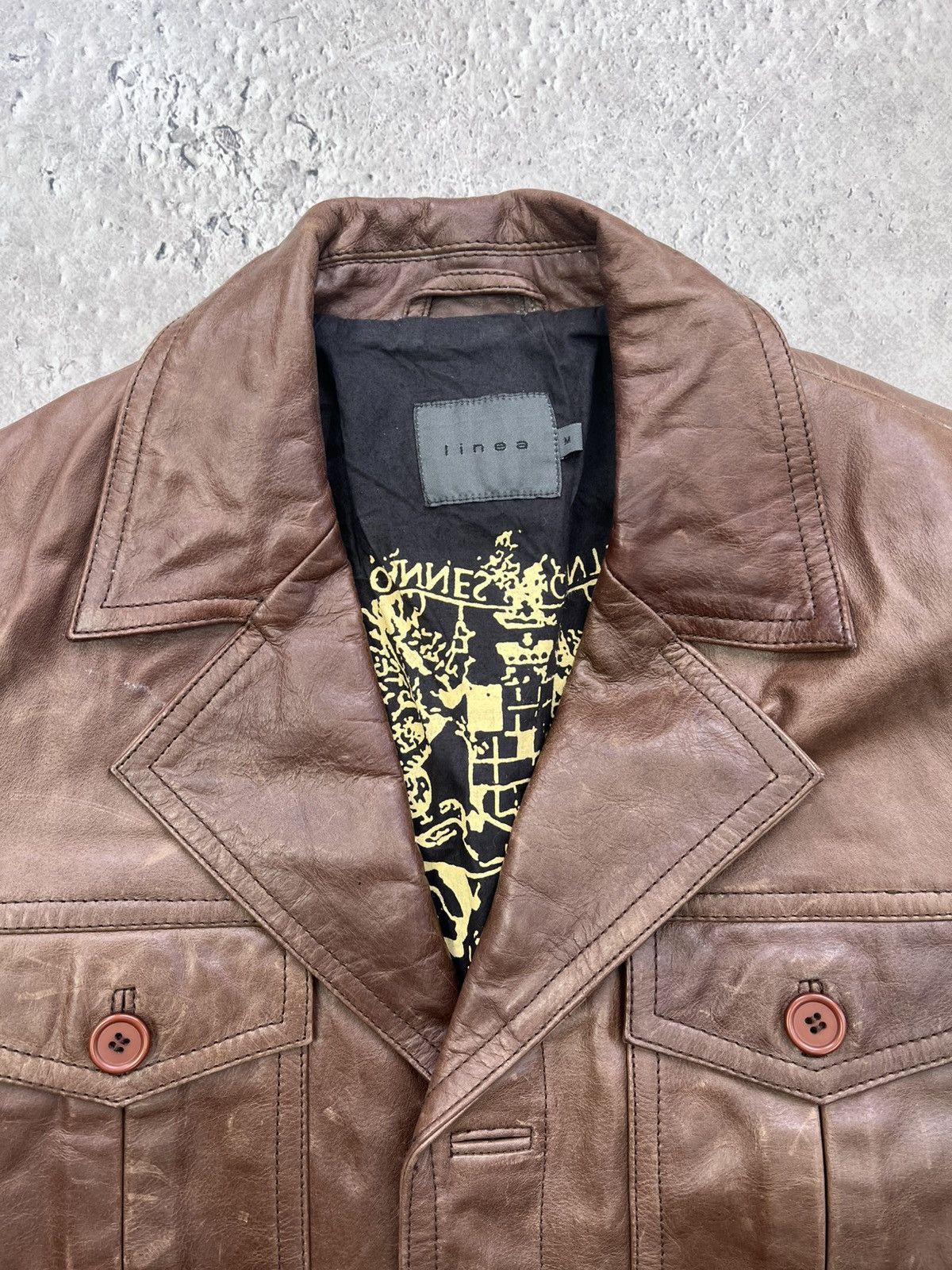 Other BROWN Y2K racing Real Leather Vintage Avantgarde Jacket Size US M / EU 48-50 / 2 - 6 Thumbnail