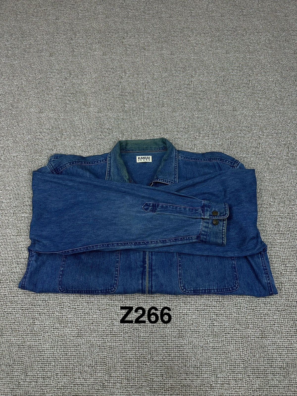 Kansai Yamamoto Kansai Jeans Vintage Zipper Jacket Z266 Size US L / EU 52-54 / 3 - 12 Thumbnail