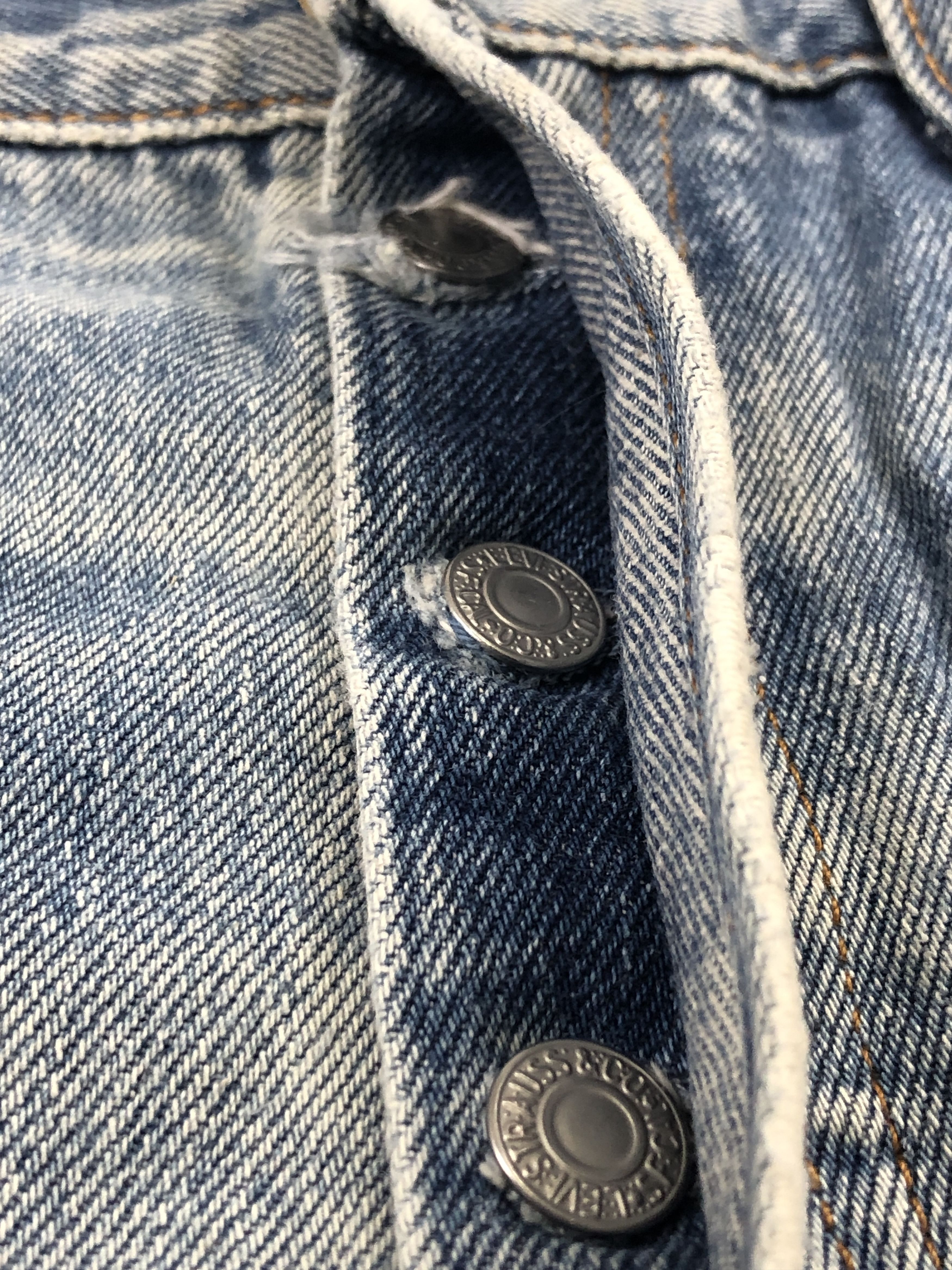 Levi's Vintage Distressed Levis 501 Cropped Jeans DP2416 Size US 32 / EU 48 - 10 Thumbnail