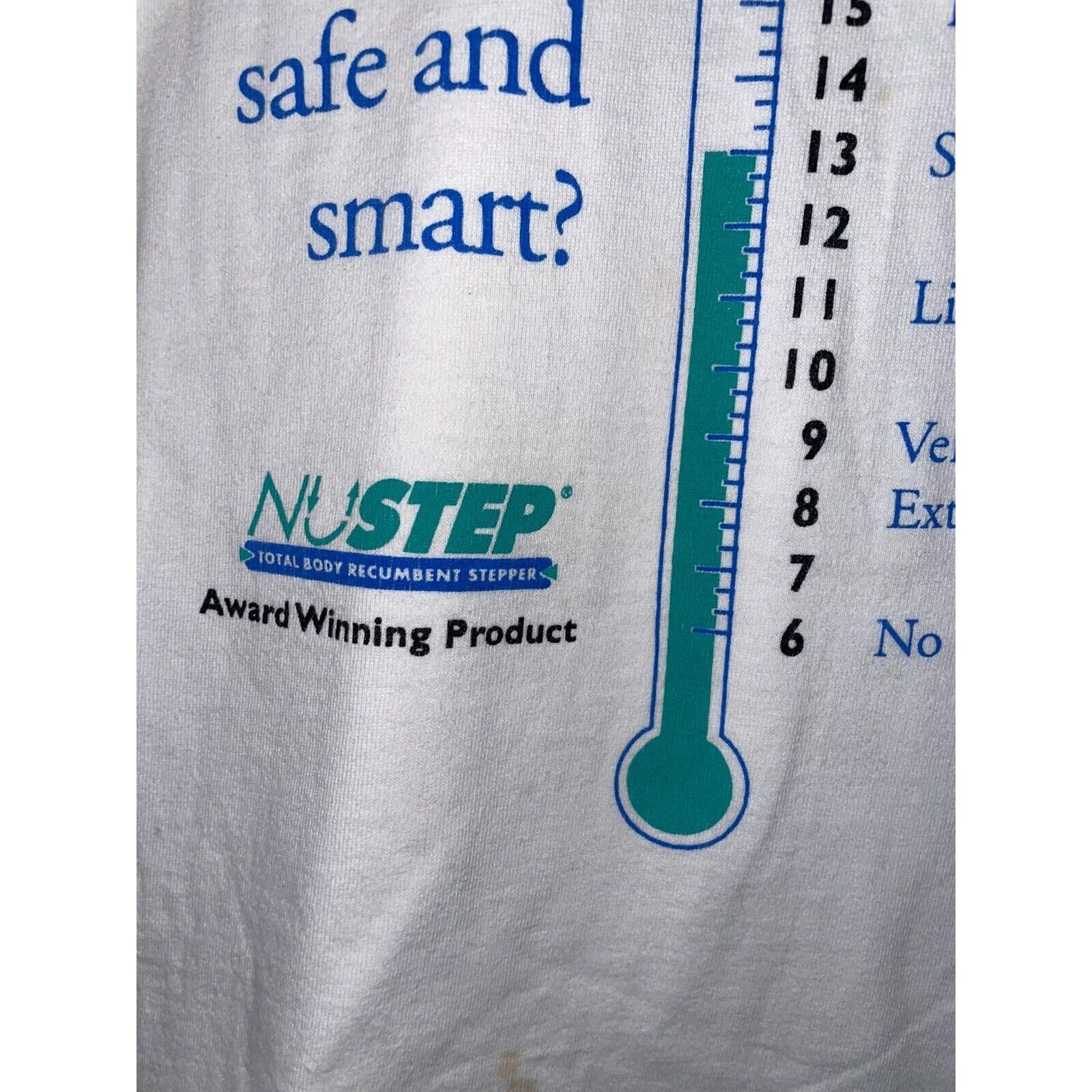 Fruit Of The Loom Vintage Training Shirt Nustep Total Body Product Tee 90s L Size US L / EU 52-54 / 3 - 4 Thumbnail