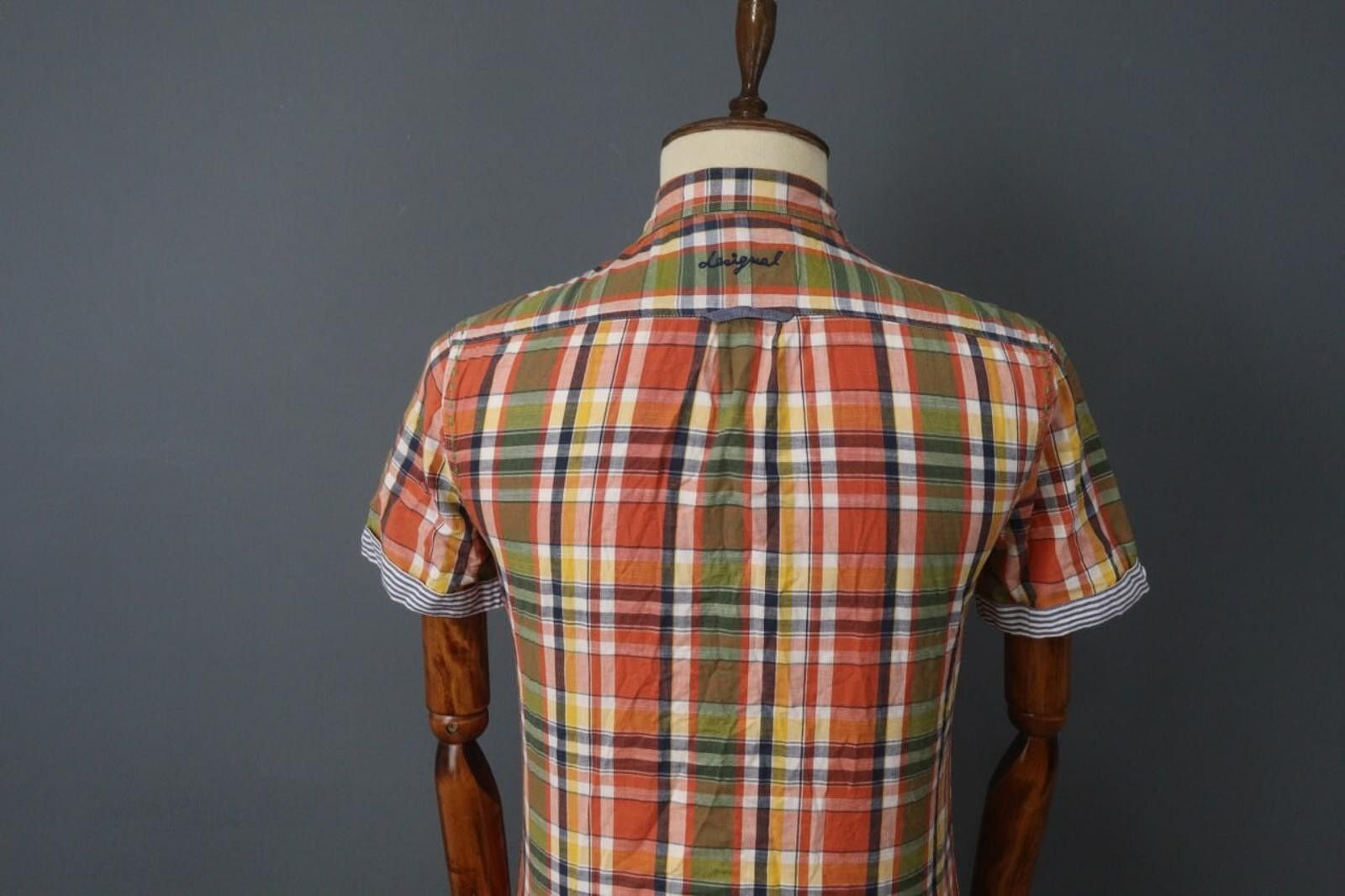 Desigual Desigual Multi Plaid 100% Cotton Button Down Shirt Size S Size US S / EU 44-46 / 1 - 9 Thumbnail