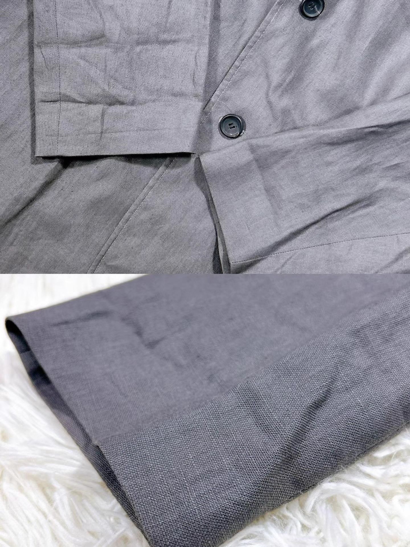 Yohji Yamamoto Yohji Yamamoto pourhomme French Linen Blazer K11 Size US M / EU 48-50 / 2 - 5 Thumbnail