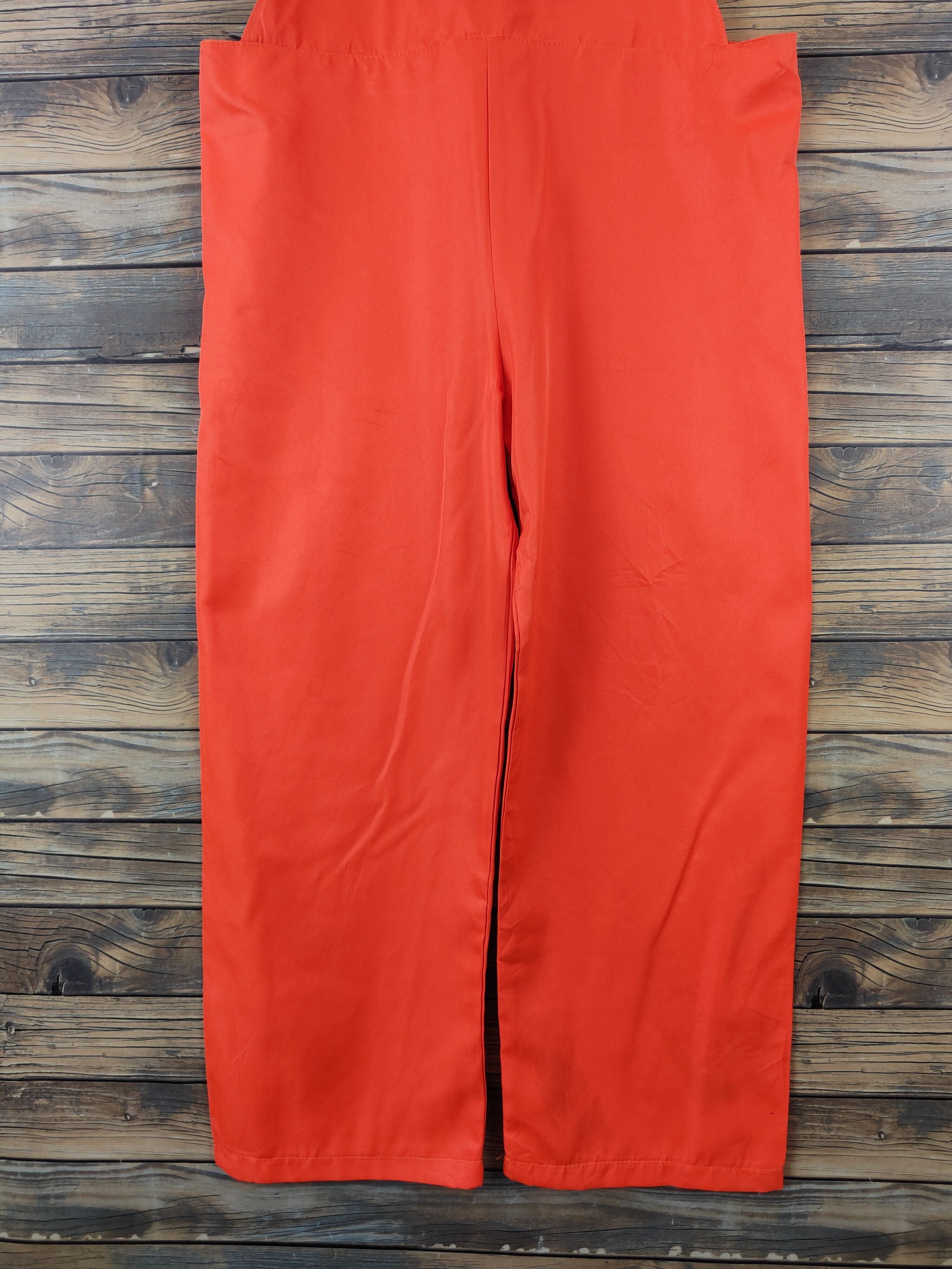 Japanese Brand × Vintage Vintage Japanese Brand Orange Adjustable Strap Jumpsuits Size 37" - 5 Thumbnail
