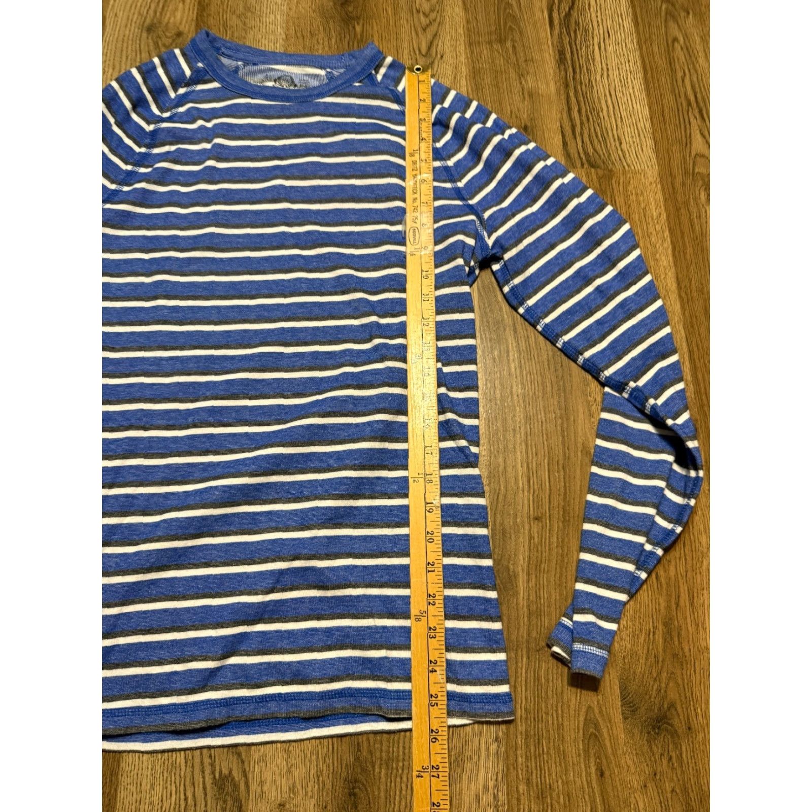 Vintage American Rag Shirt Men's M Blue Striped Long Sleeve Shirt Size US M / EU 48-50 / 2 - 7 Thumbnail