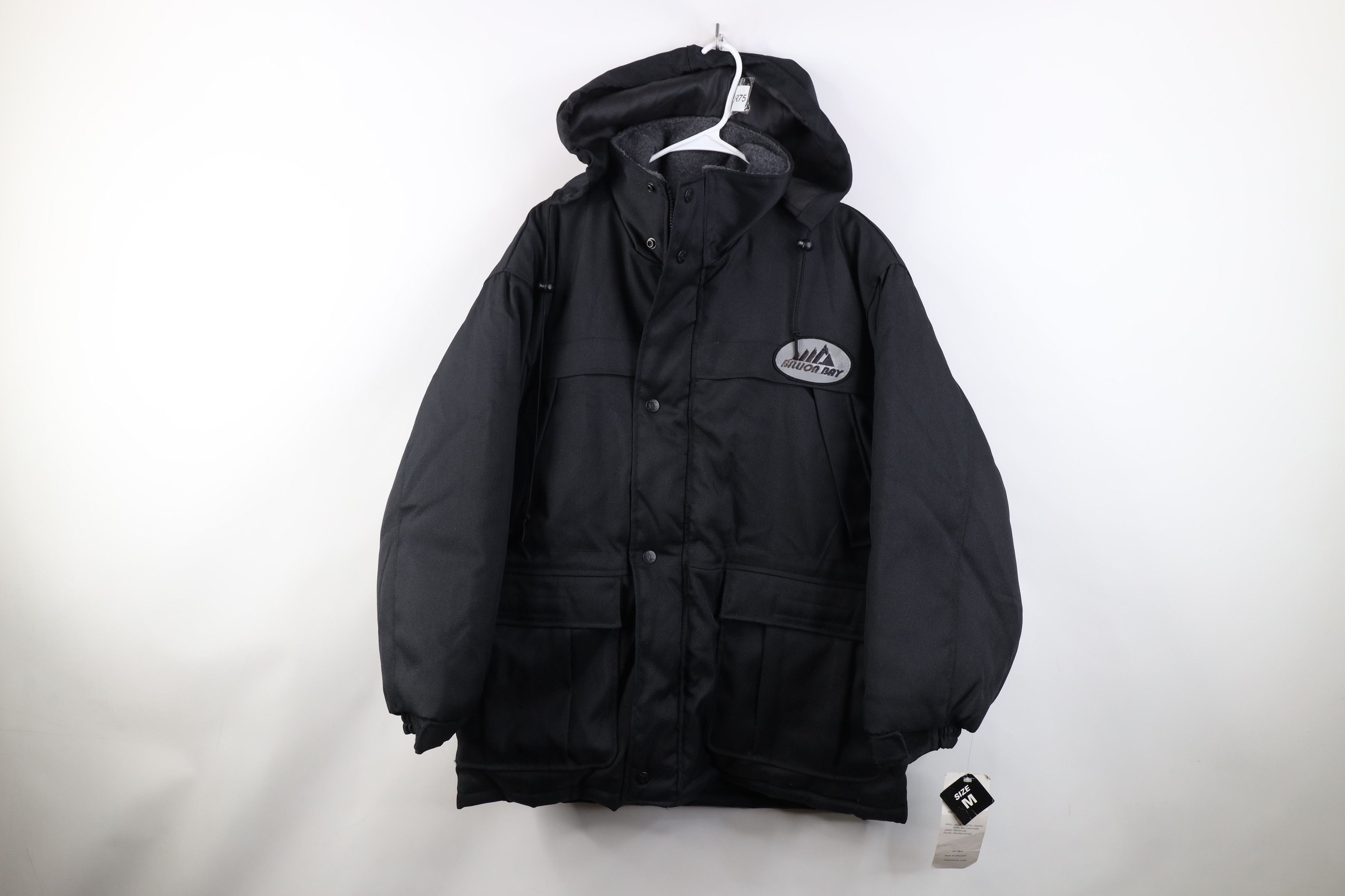 Vintage Deadstock Vintage 90s Streetwear Hooded Puffer Chore Jacket Size US M / EU 48-50 / 2 - 1 Thumbnail