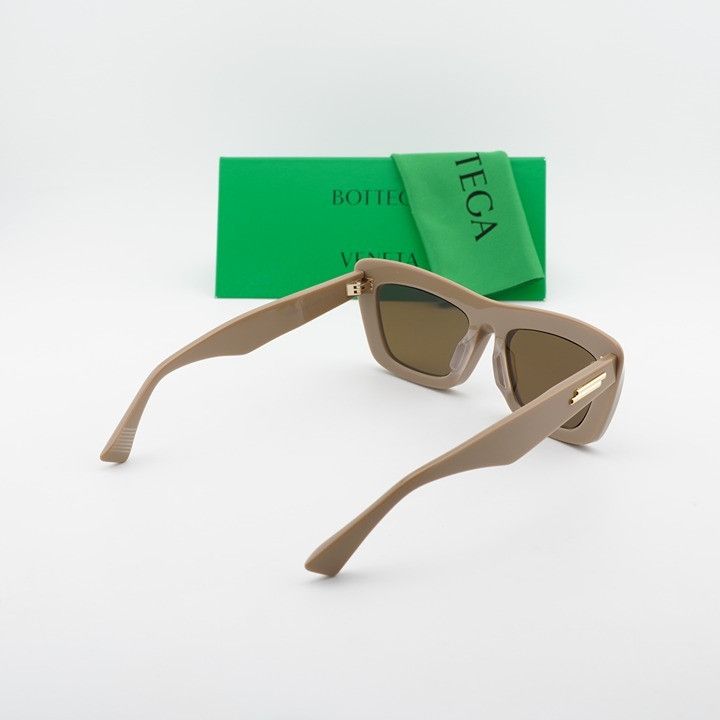 Bottega Veneta Bottega Veneta BV1283S 003 Sunglasses Brown Square Frame Size ONE SIZE - 10 Thumbnail