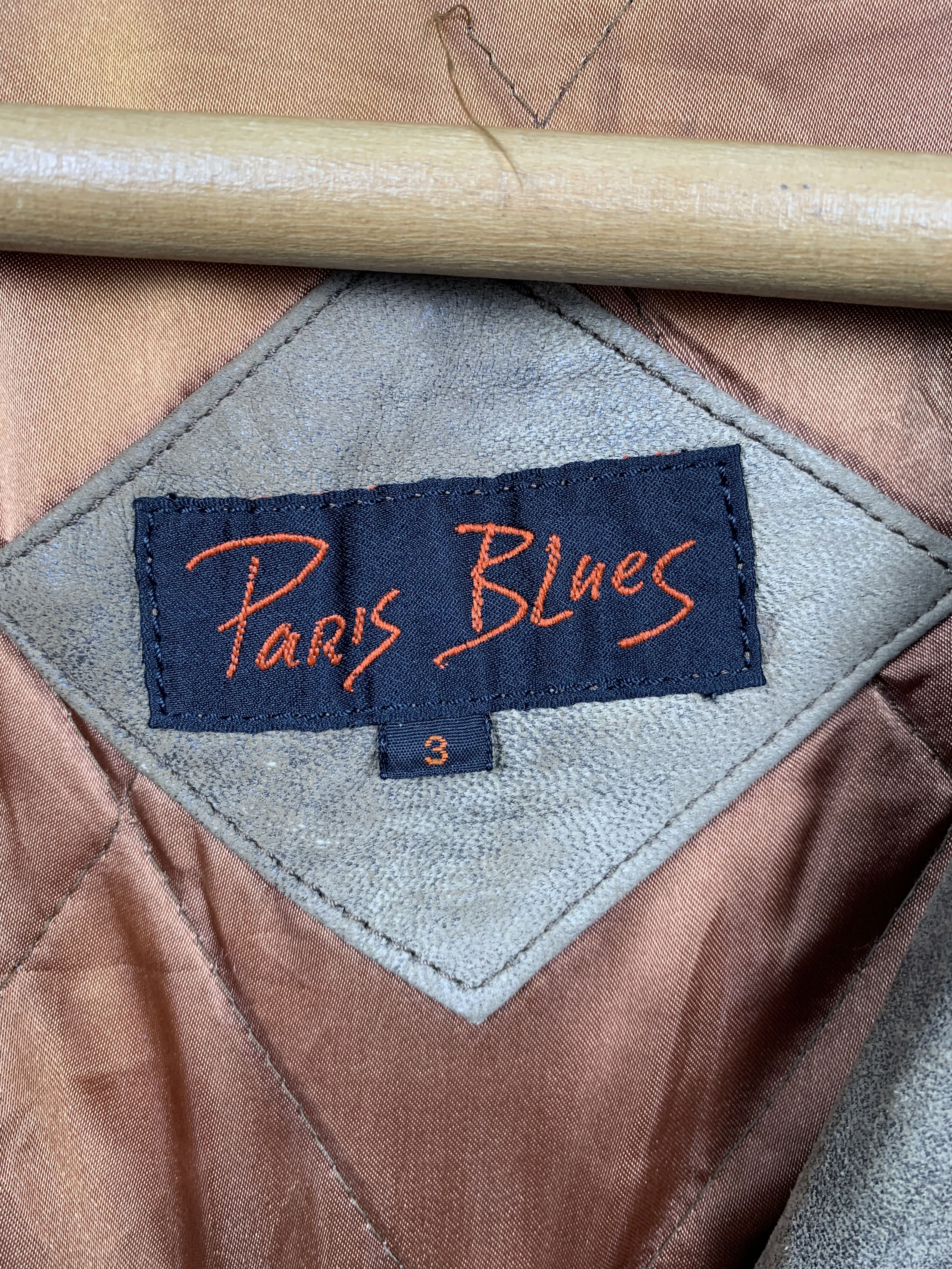 Other Vintage Paris Blues Leather Jacket J1160 Size US M / EU 48-50 / 2 - 5 Thumbnail