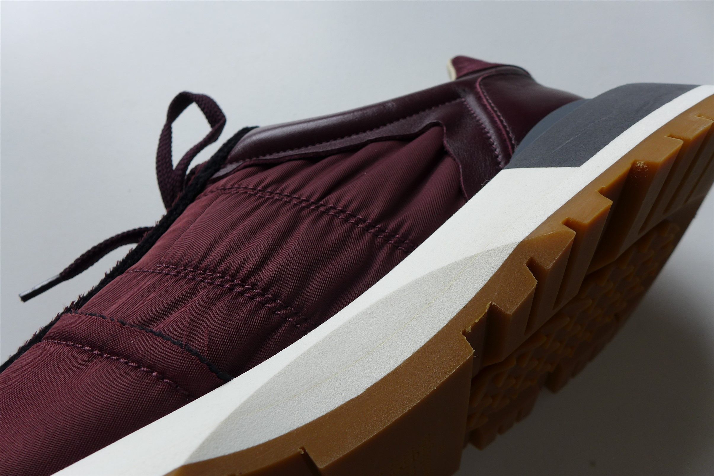 Maison Margiela Margiela Burgundy Runner Evolution Sneakers Size US 12 / EU 45 - 12 Thumbnail