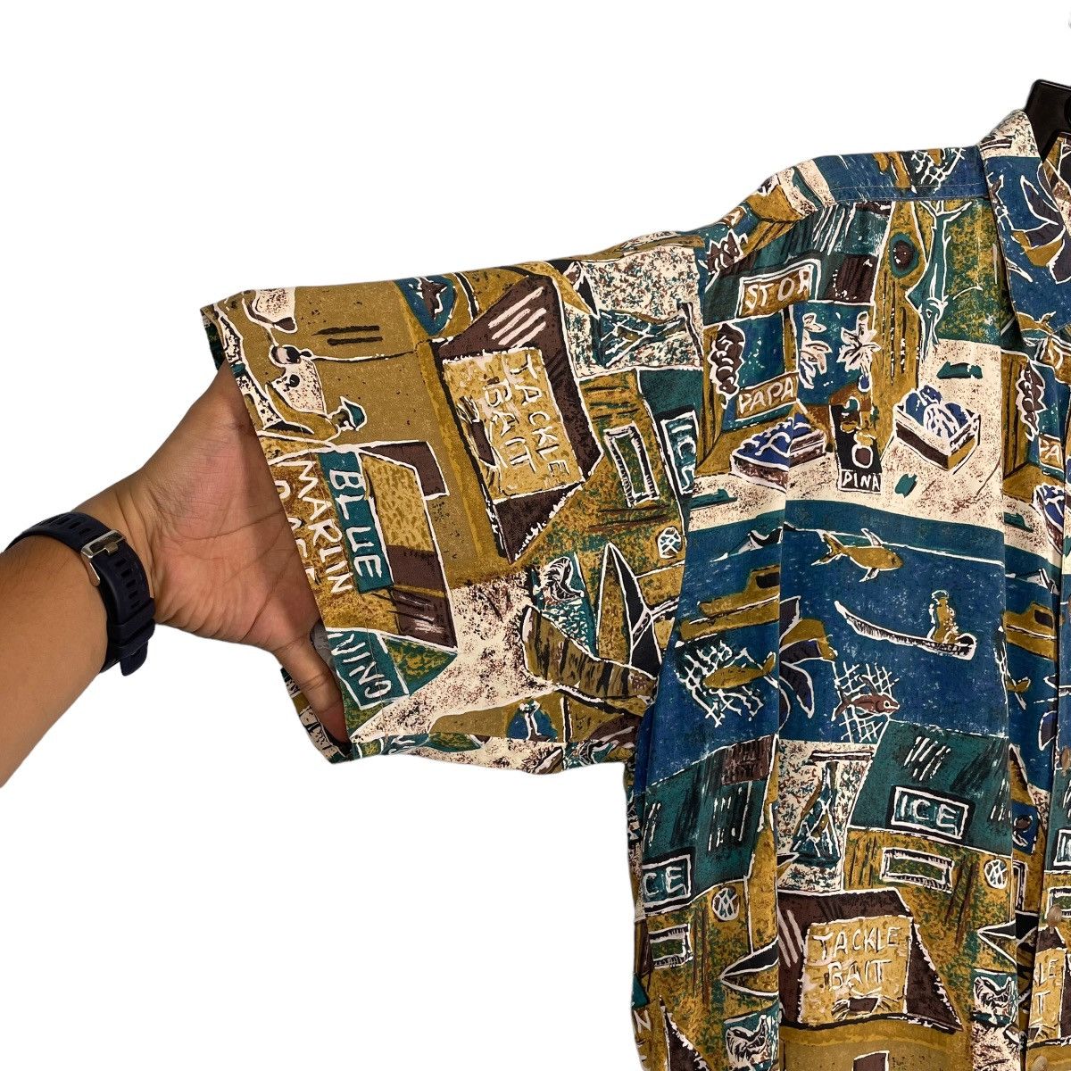 Vintage Vintage Kahala Village Vibe AOP Rayon Shirt Size US XL / EU 56 / 4 - 6 Thumbnail