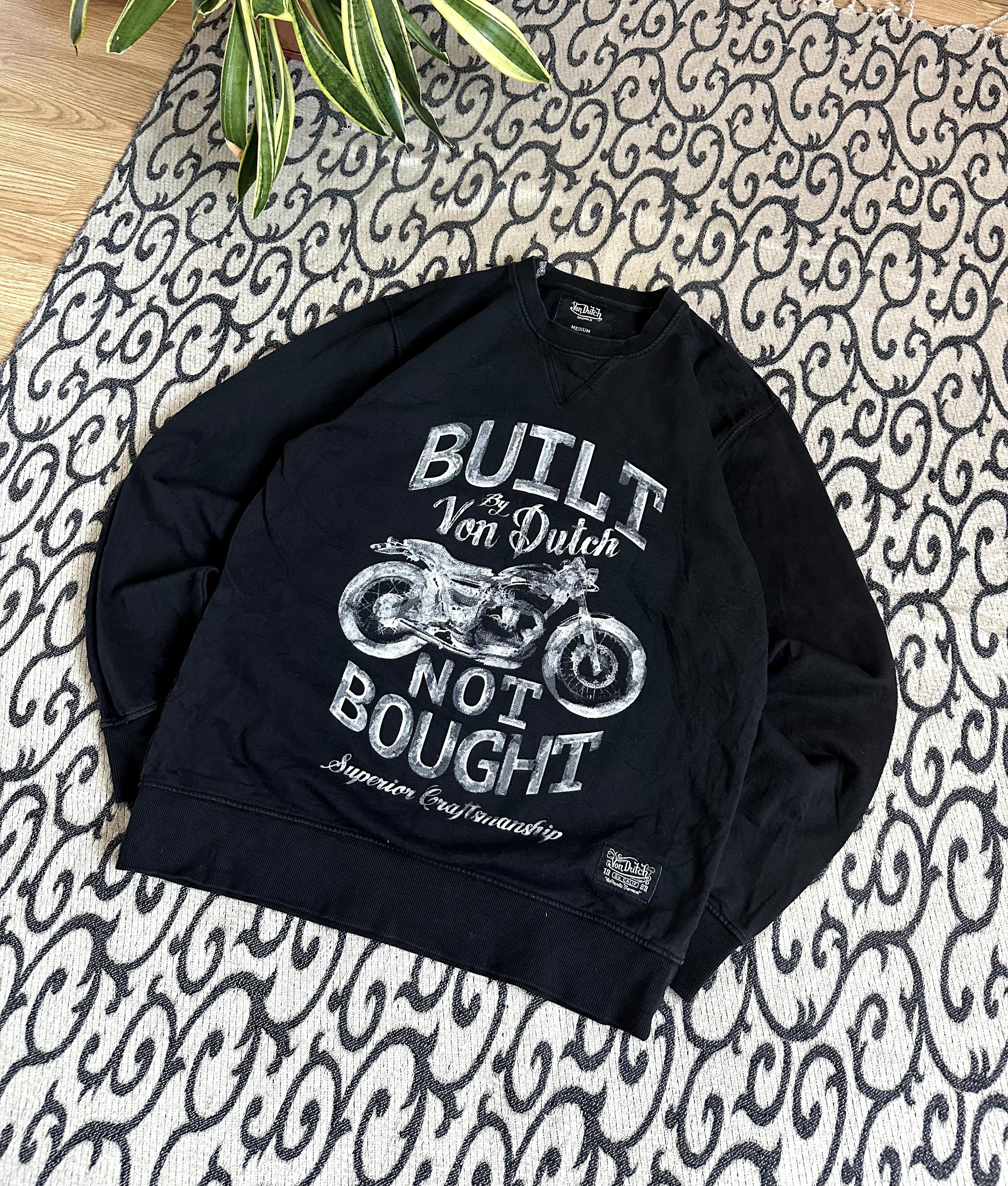 Ed Hardy × Von Dutch Vintage Von Dutch Biker Sweatshirt Grunge Style Size US M / EU 48-50 / 2 - 2 Thumbnail
