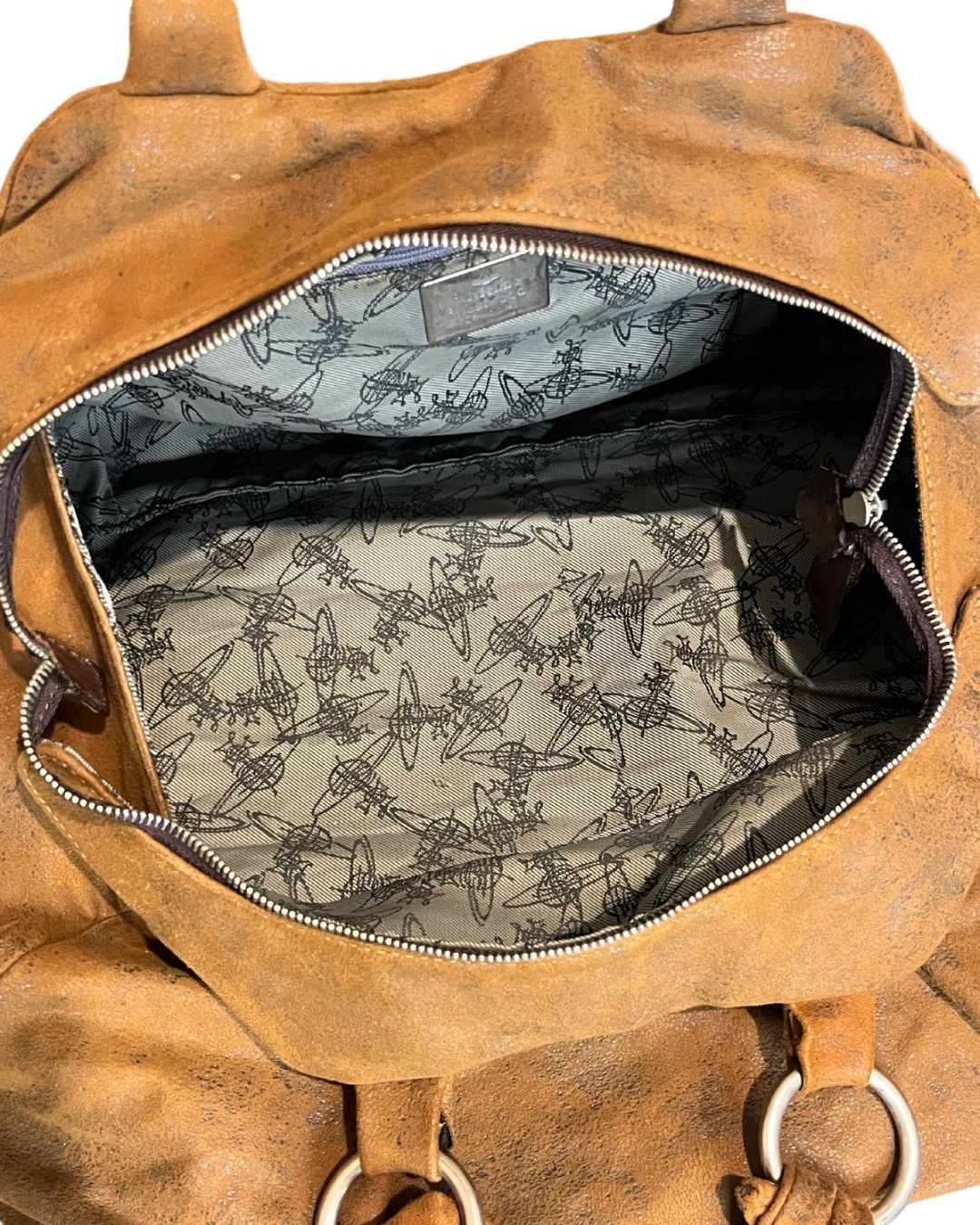 Vintage × Vivienne Westwood Vivienne Westwood Distressed Weekender Bag Size ONE SIZE - 9 Thumbnail