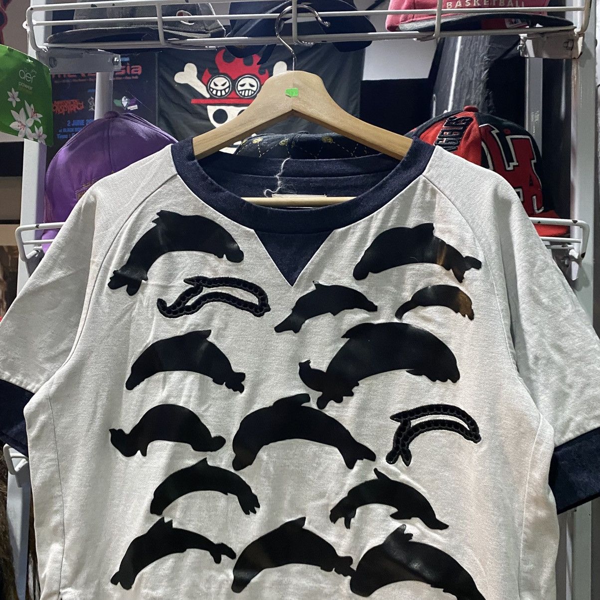 Issey Miyake × Ne-Net × Tsumori Chisato Tsumori Chisato Dolphin Print Half-Sleeve One-Piece Dress Size L / US 10 / IT 46 - 5 Thumbnail
