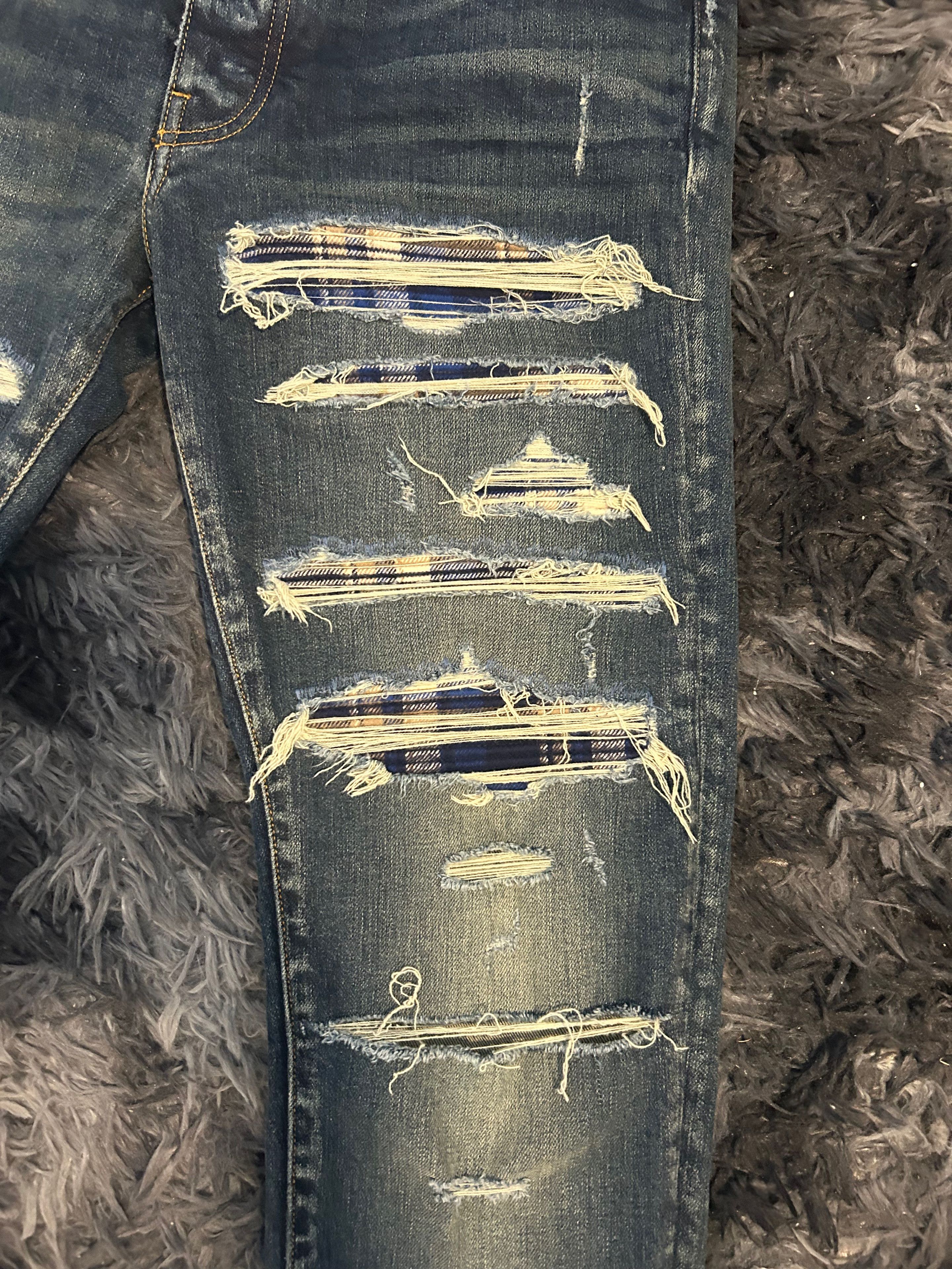 Amiri Amiri Plaid Bandana Thrasher Jean Size US 34 / EU 50 - 3 Thumbnail