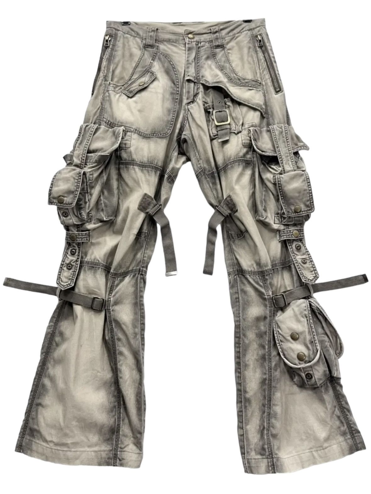 Grailed × Japanese Brand × Vintage 🔥FYE🔥Vtg HALB Riot Bondage Cargo Smoke Shadow Sewing Lines Size 29" - 1 Thumbnail
