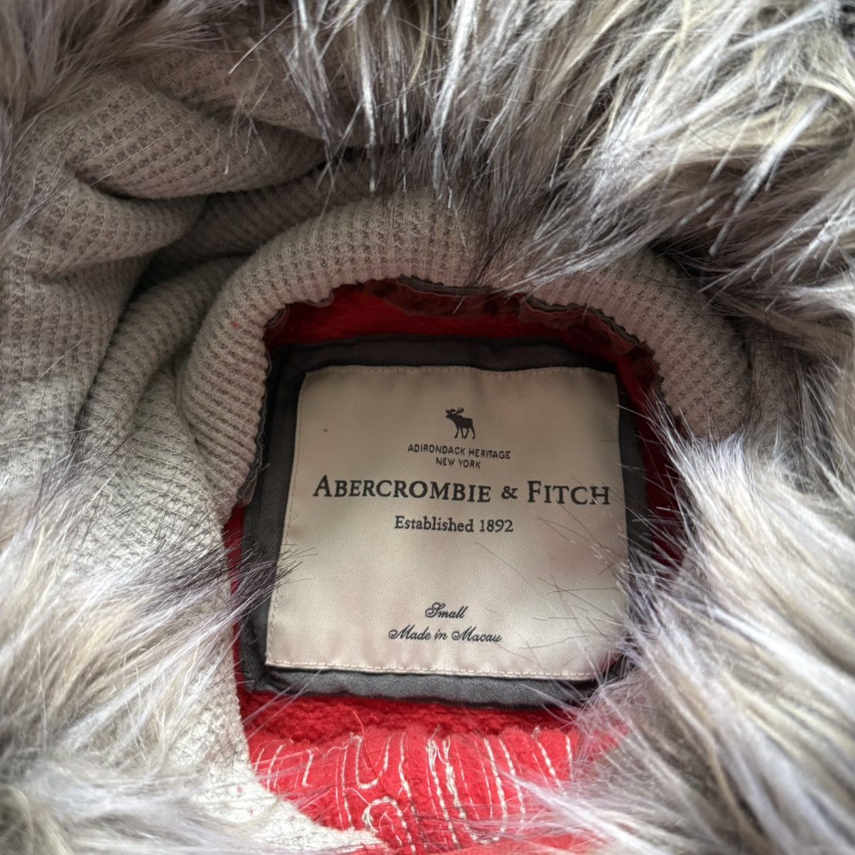 Abercrombie & Fitch 📌Vintage Y2K Abercrombie & Fitch Avant Garde Fur Zip Hoodie Size S / US 4 / IT 40 - 8 Thumbnail