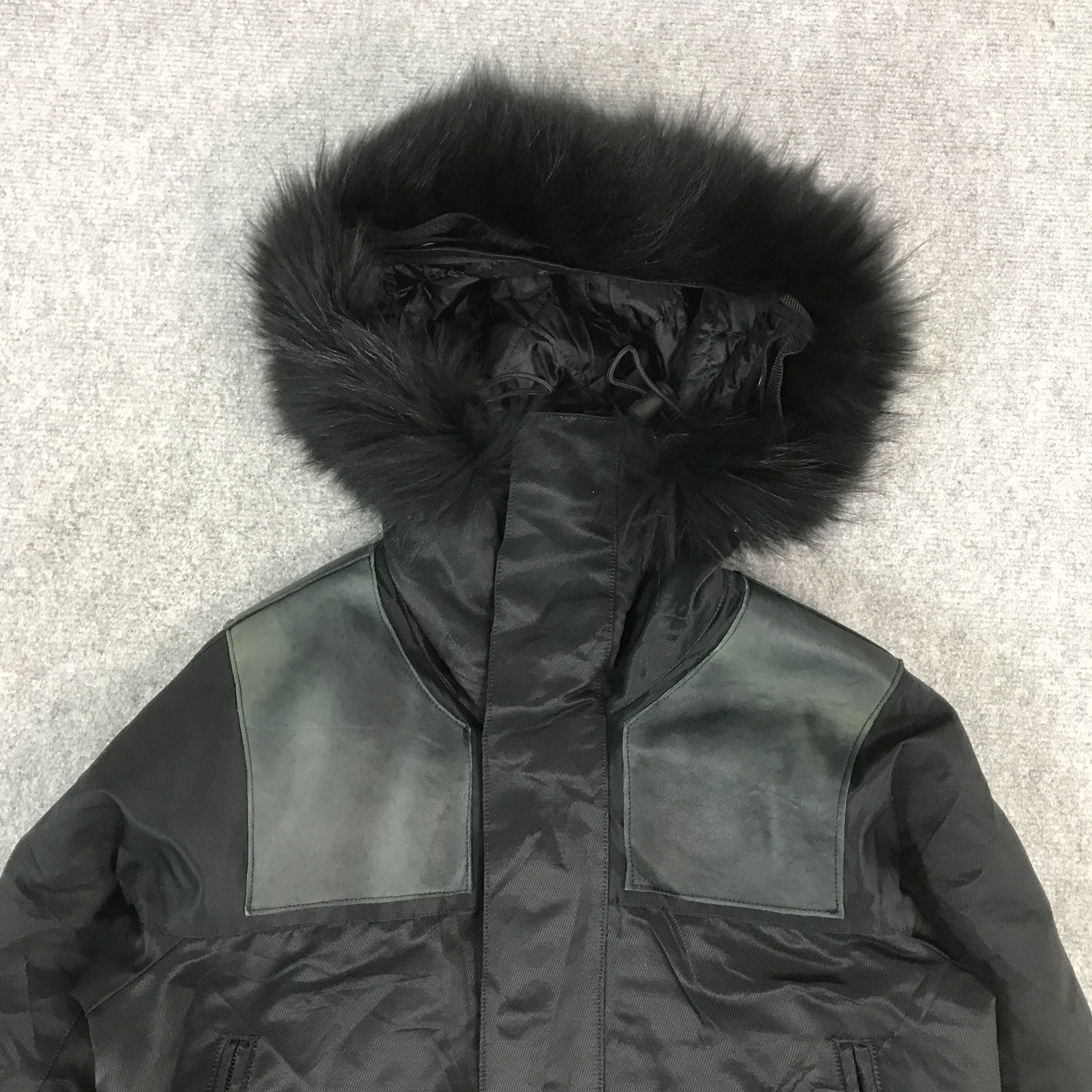 If Six Was Nine × Issey Miyake × Japanese Brand IFSIXWASNINE STYLE AYUITE LEATHER DESIGN FUR HOODIES JACKET Size US M / EU 48-50 / 2 - 3 Thumbnail