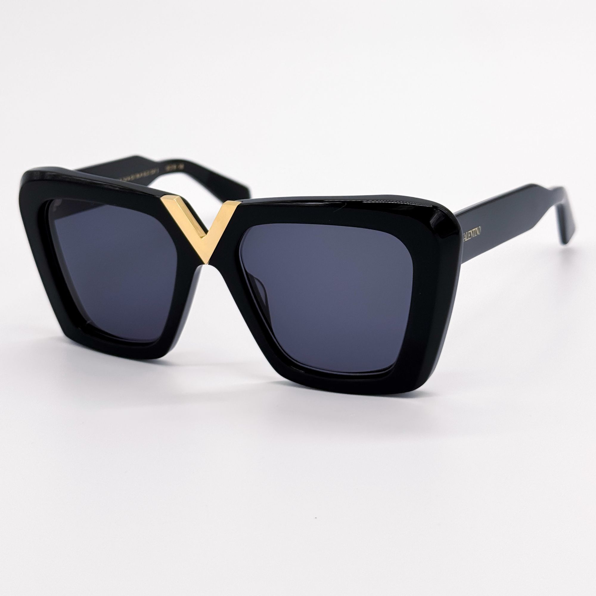 Valentino NEW VALENTINO SUNGLASSES WOMEN BLACK V-GOLD-II VLS-161A Size ONE SIZE - 1 Thumbnail