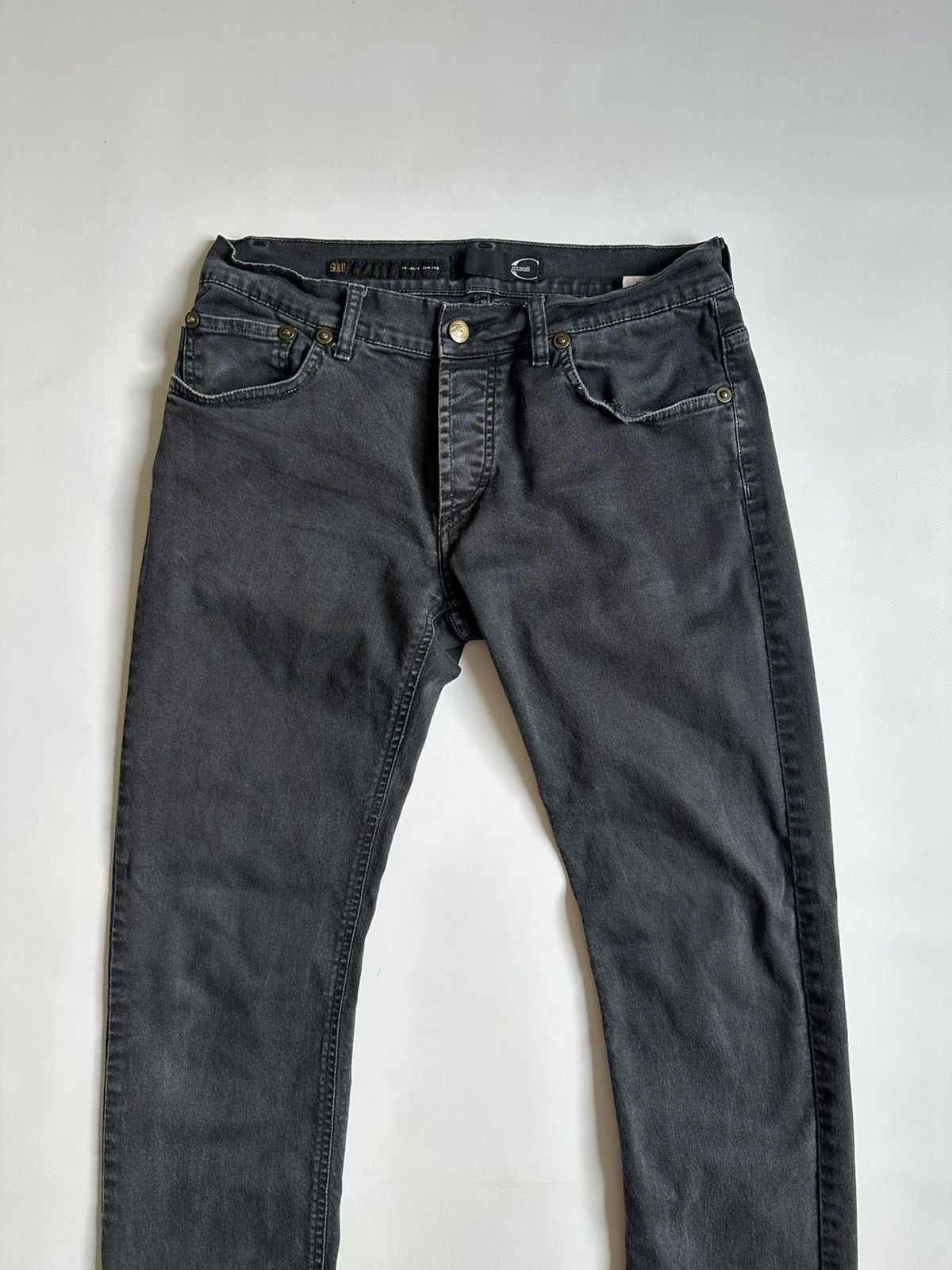 Roberto Cavalli Just Cavalli Dark Gray Slim Jeans Size 33 Size US 33 - 6 Thumbnail