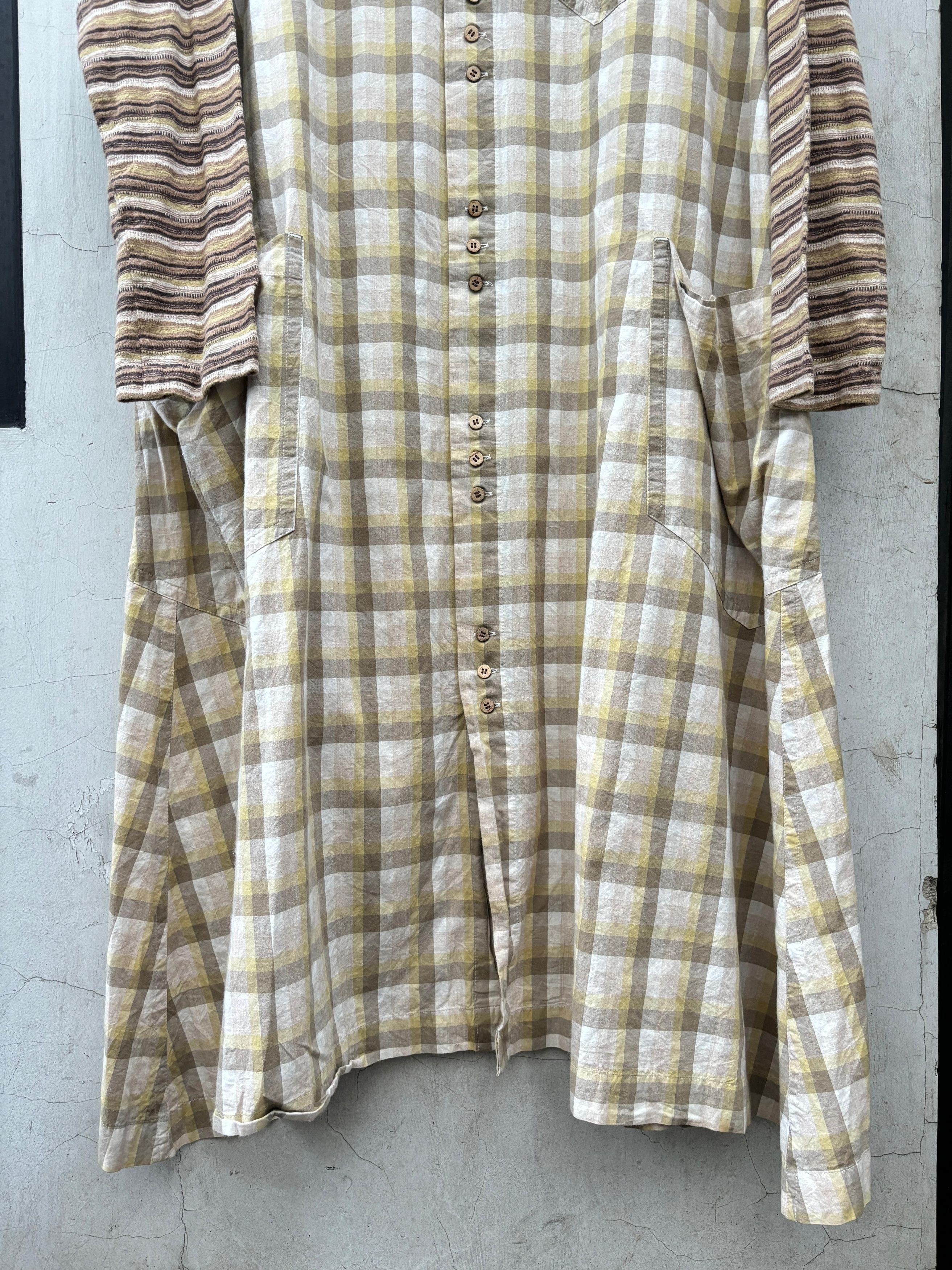 Hai Sporting Gear × Issey Miyake × Vintage Hai Sporting Gear Issey Miyake tunic blouse plaid check Size M / US 6-8 / IT 42-44 - 6 Thumbnail