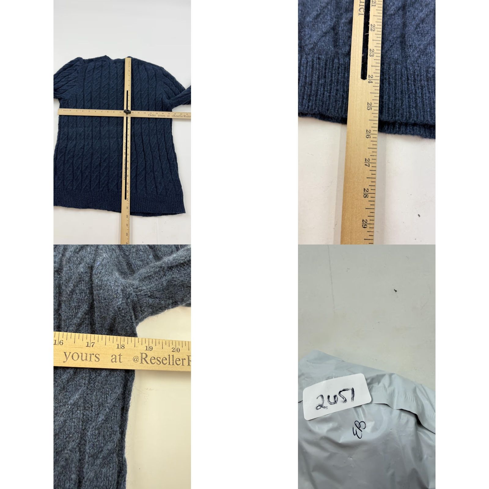 Eddie Bauer Eddie Bauer Sweater Mens M Blue 100% Lambswool Cable Crewneck Pullover Pullover - Cable Knit Knit Wool Casual Fall Winter Mens Size US M / EU 48-50 / 2 - 8 Thumbnail