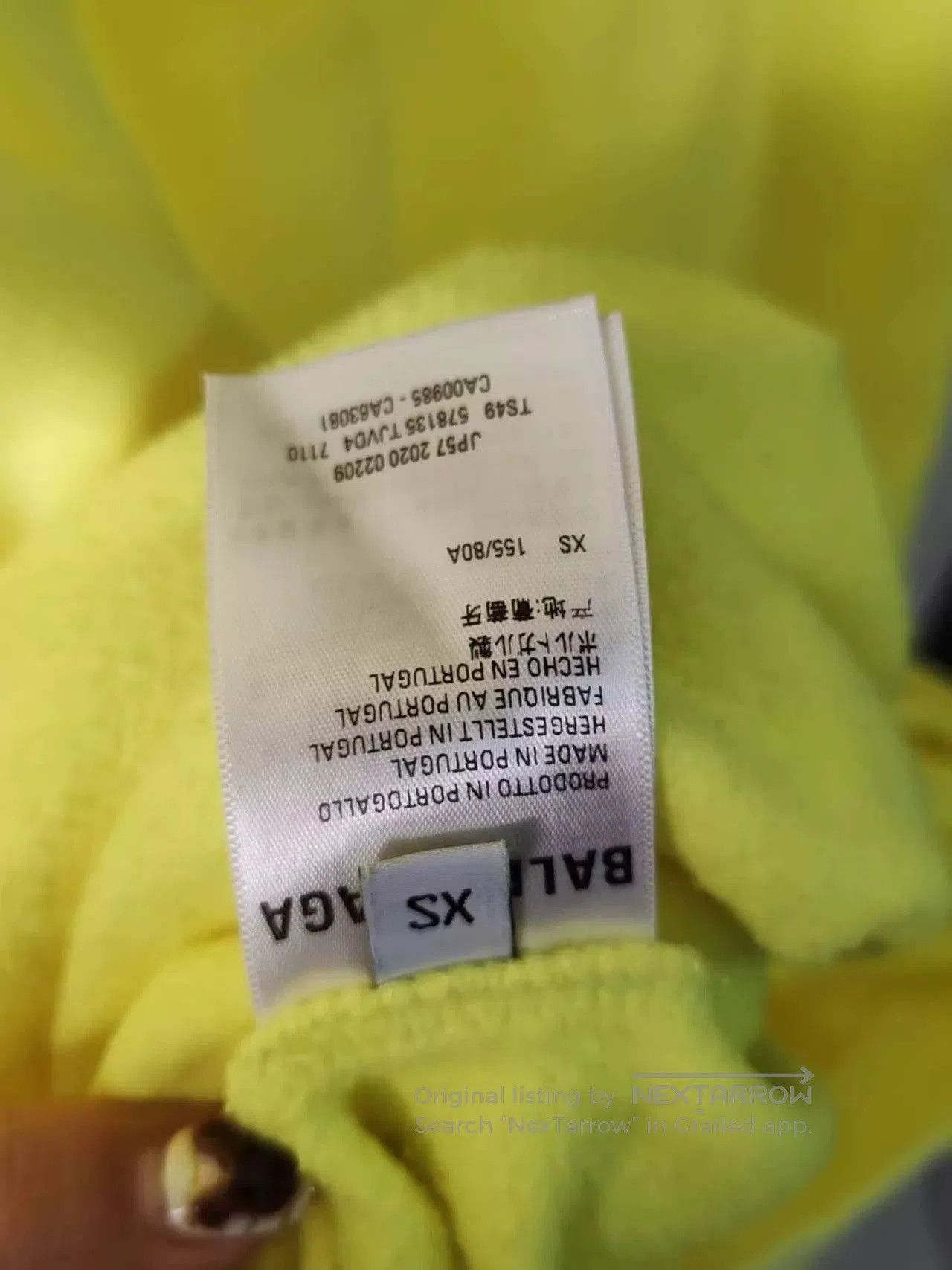 Balenciaga Balenciaga Wave Hoodie in Bright Yellow. Size US M / EU 48-50 / 2 - 3 Thumbnail