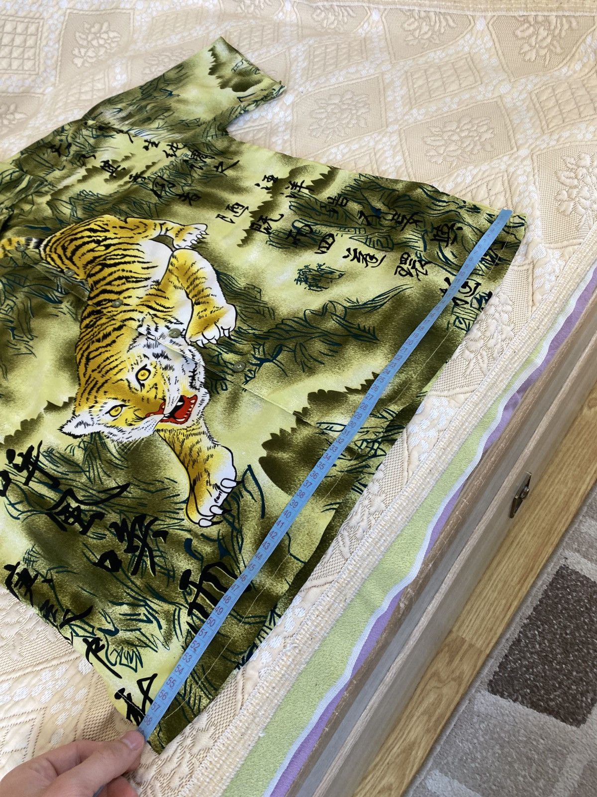 Japanese Brand 🔥 VINTAGE TIGER SHIRT Japan Anime Animal Dragon Y2K Hawaiian Size US XL / EU 56 / 4 - 10 Thumbnail
