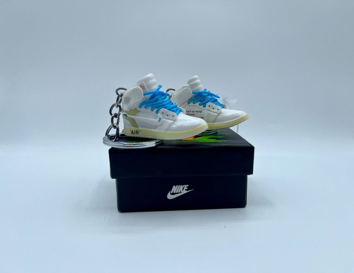 Jordan Brand Jordan 1 High Off-White Euro Mini Sneaker Keychains Size ONE SIZE - 4 Thumbnail