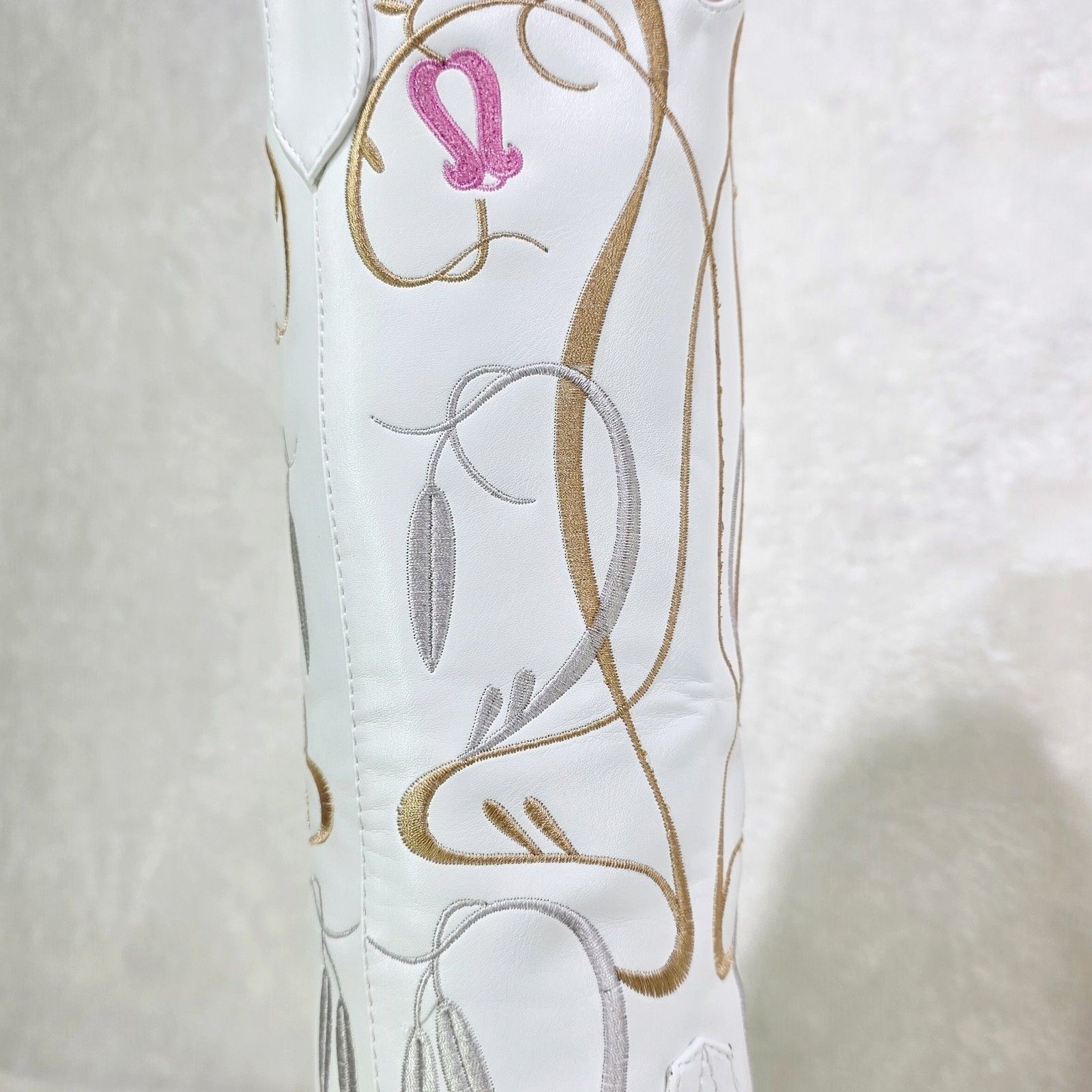 Other Lily Bell Embroidery Country Western Cowgirl Calf Knee Boots Size US 10 / IT 40 - 6 Thumbnail