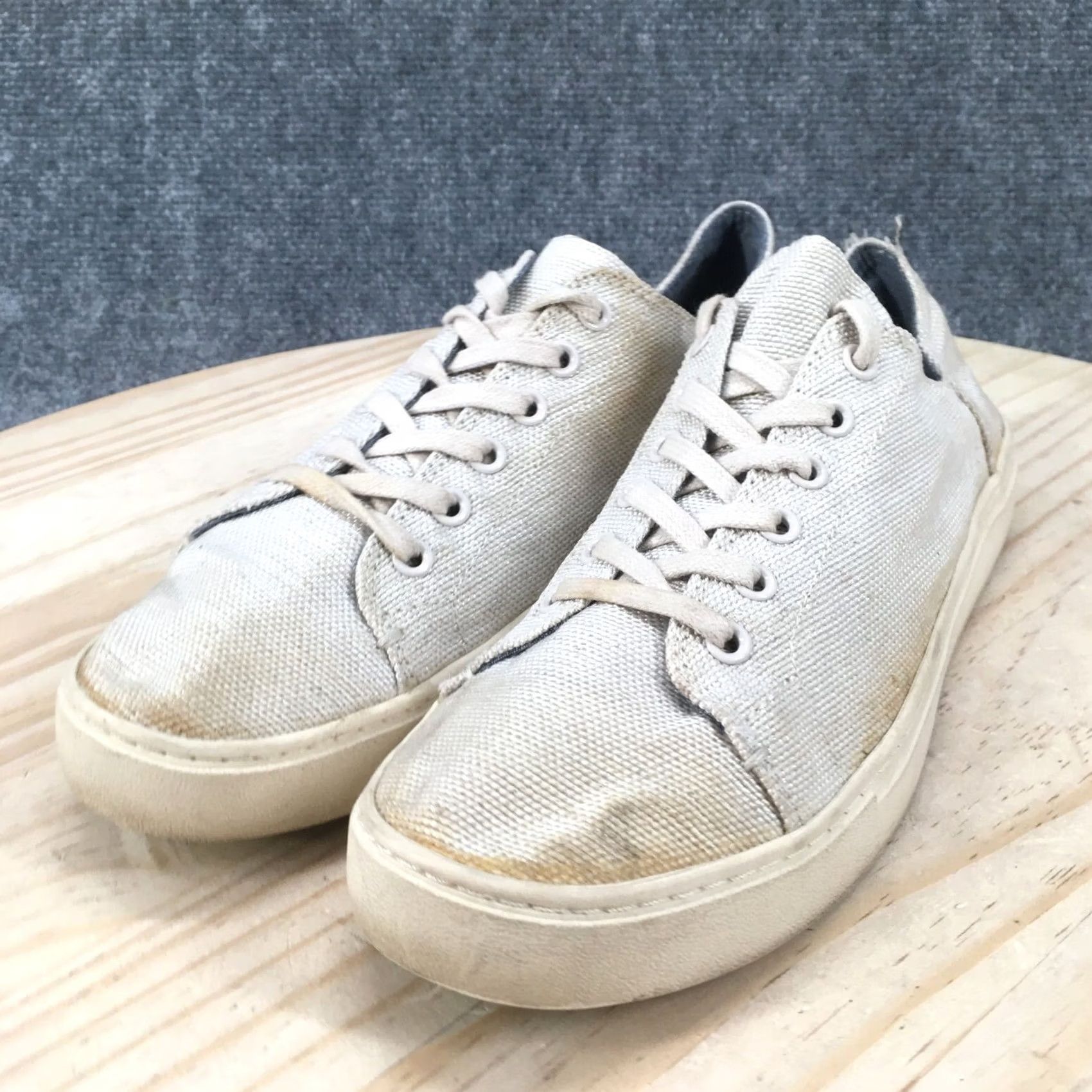 Toms TOMS Womens Lenox Low Top Lace Up Sneakers White Fabric Casual Shoes Size 9 Amazon Shoes Womens Sneaker Comfort Casual Size M / US 6-8 / IT 42-44 - 6 Thumbnail