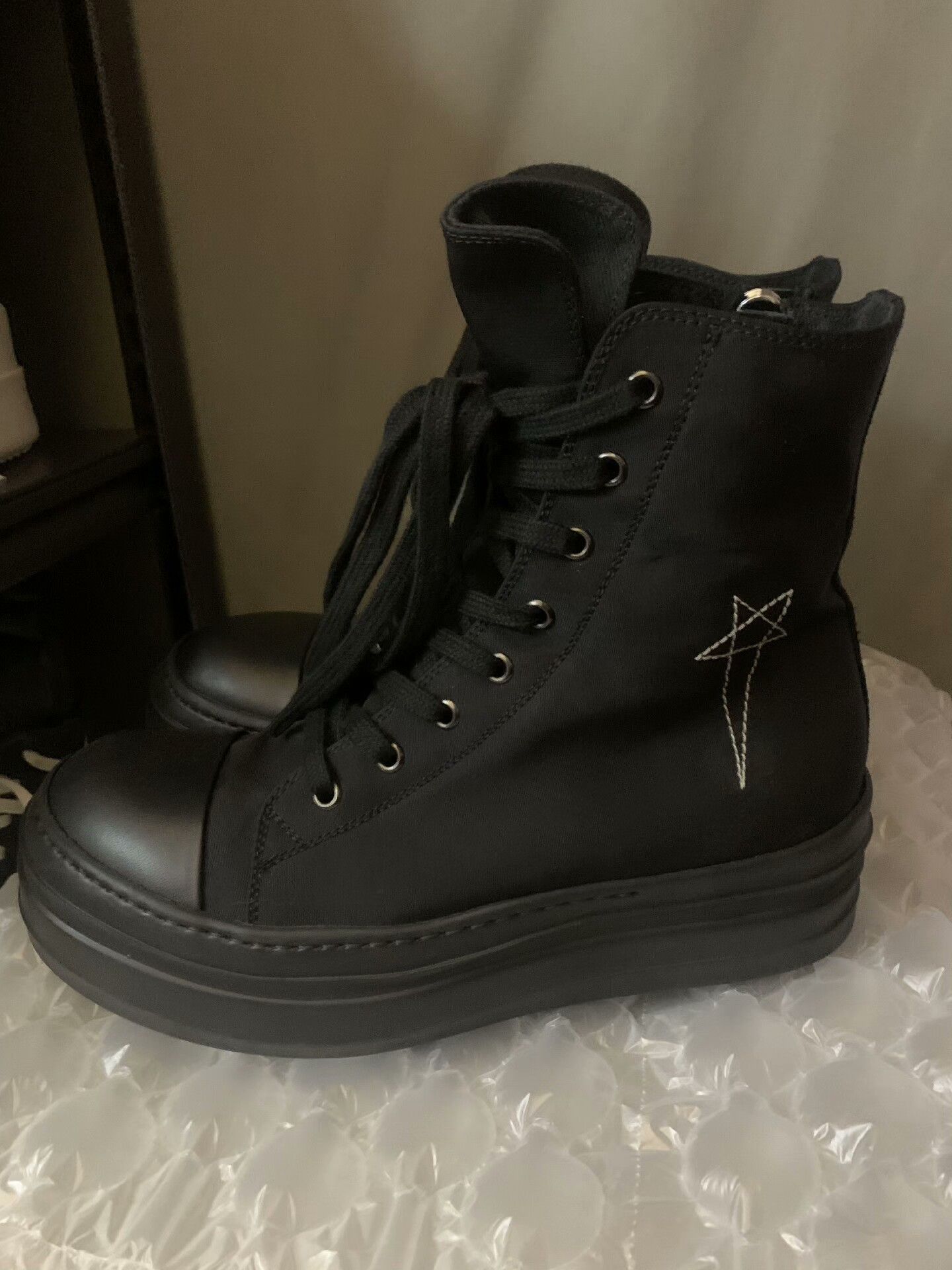 Rick Owens rick owens black star platform sneakers size 39 Size US 8 / EU 41 - 1 Thumbnail