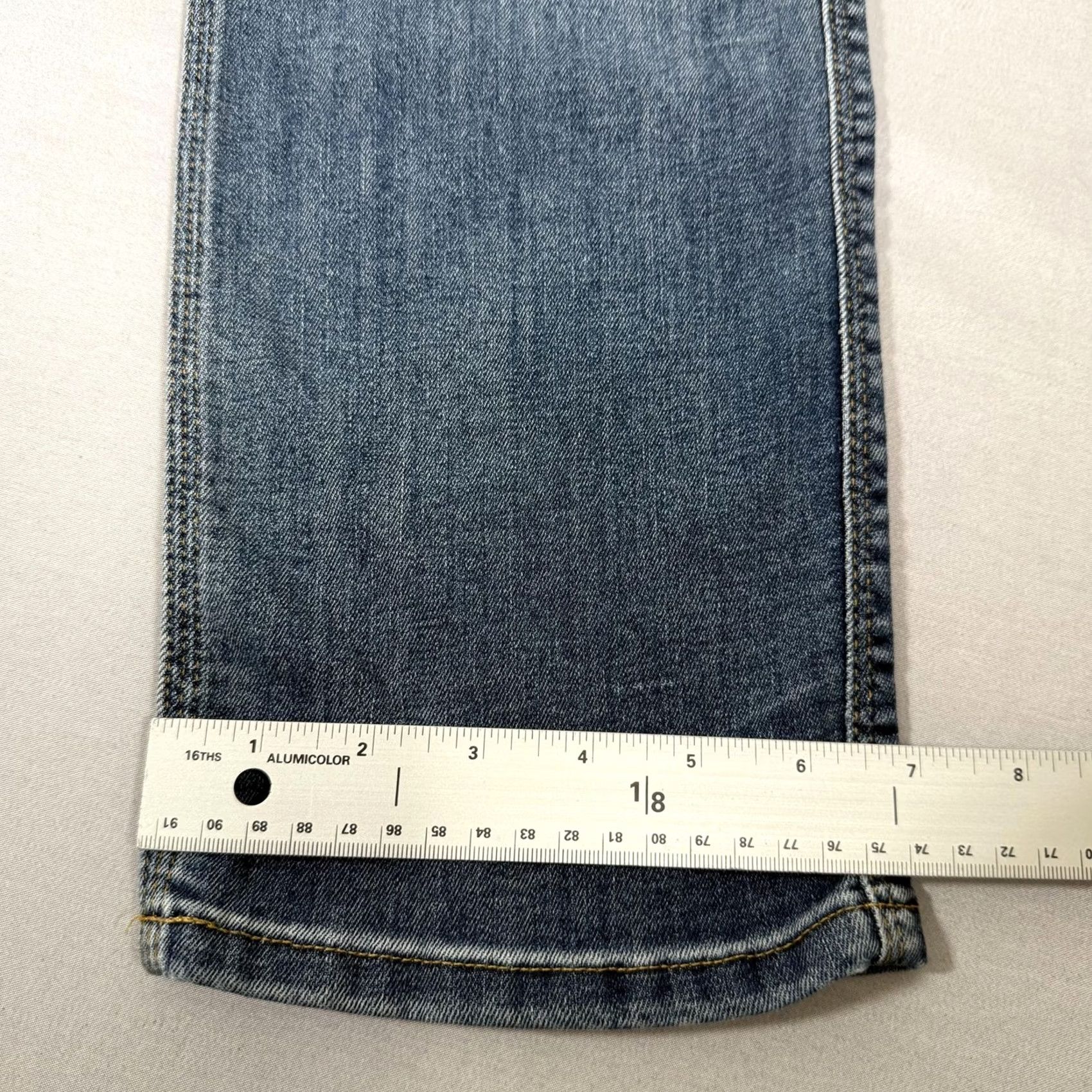 Denime DU/ER Jeans Mens 34x30 Blue Slim Straight Fit Stretch Denim Pants Western Work Jeans Size US 34 / EU 50 - 5 Thumbnail